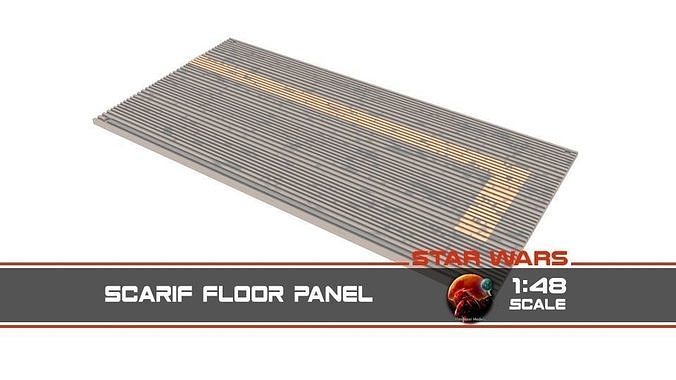 Star Wars Rogue One Scarif floor panels 1-48 scale Legion Free 3D print model
