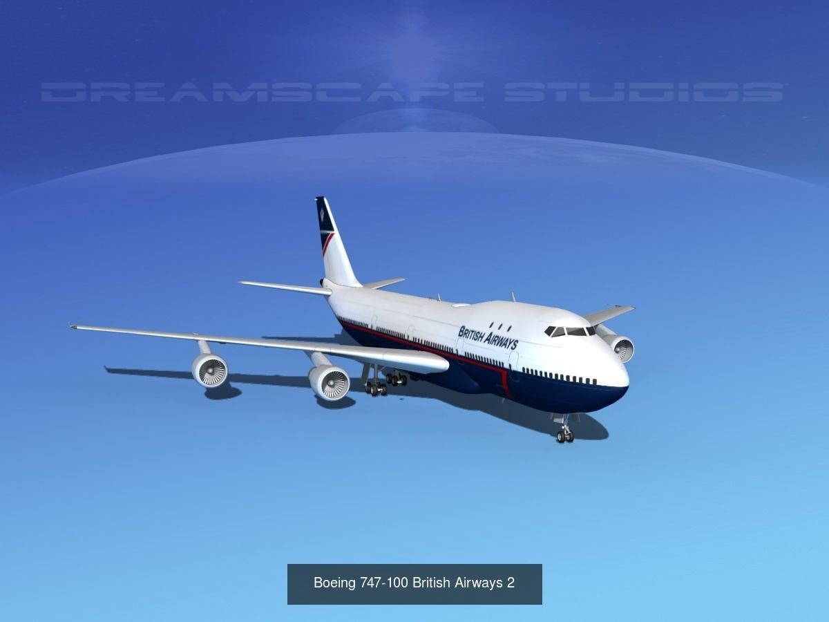 39 British Airways Jetliners 3D Model Collection_10