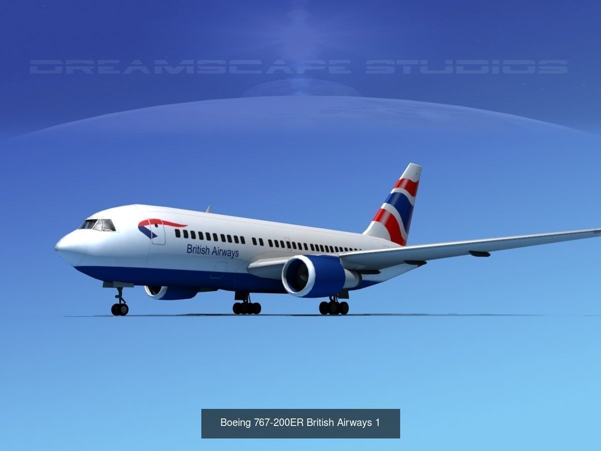 39 British Airways Jetliners 3D Model Collection_38