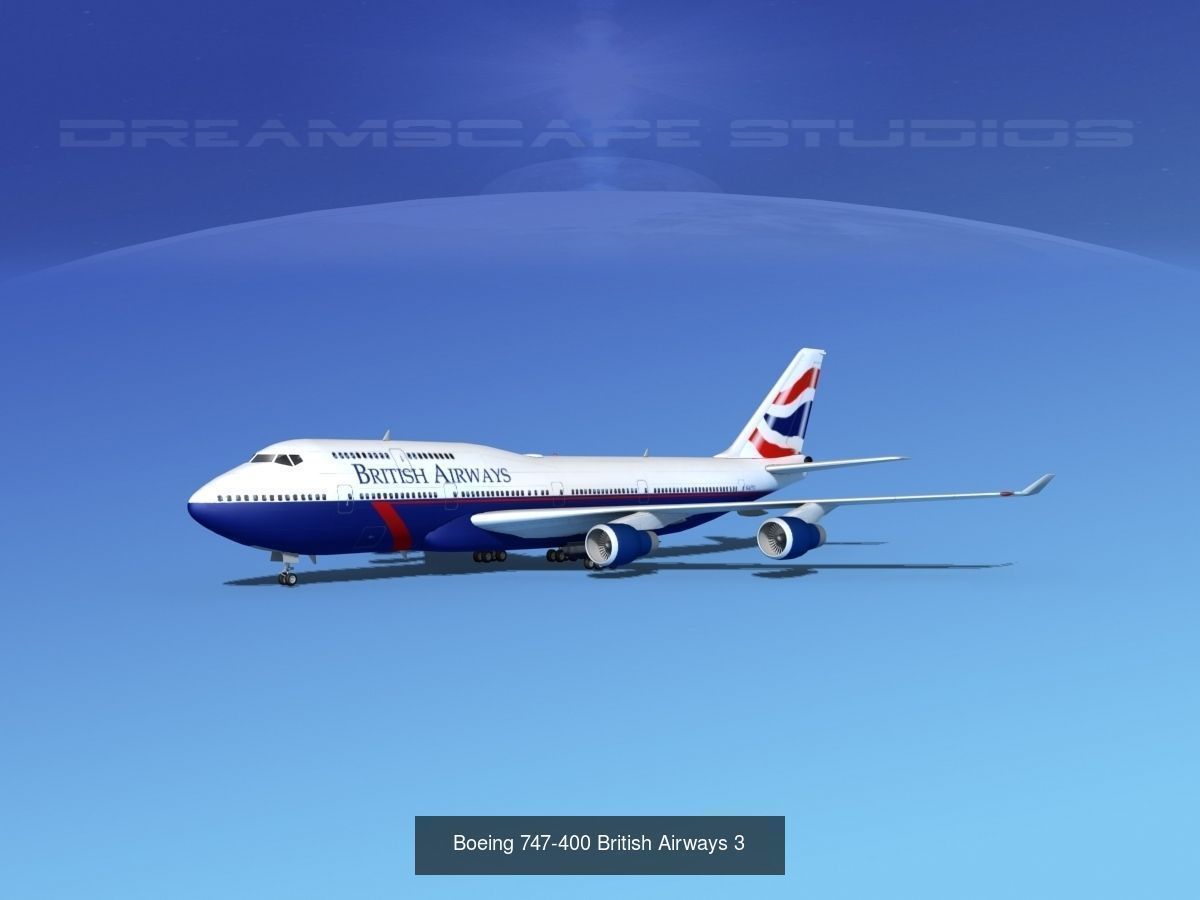 39 British Airways Jetliners 3D Model Collection_15
