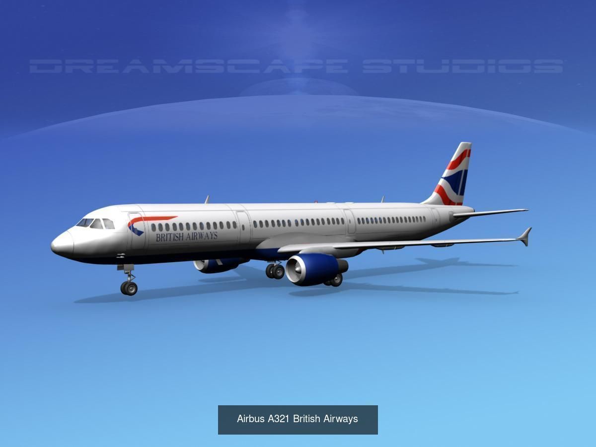 39 British Airways Jetliners 3D Model Collection_26