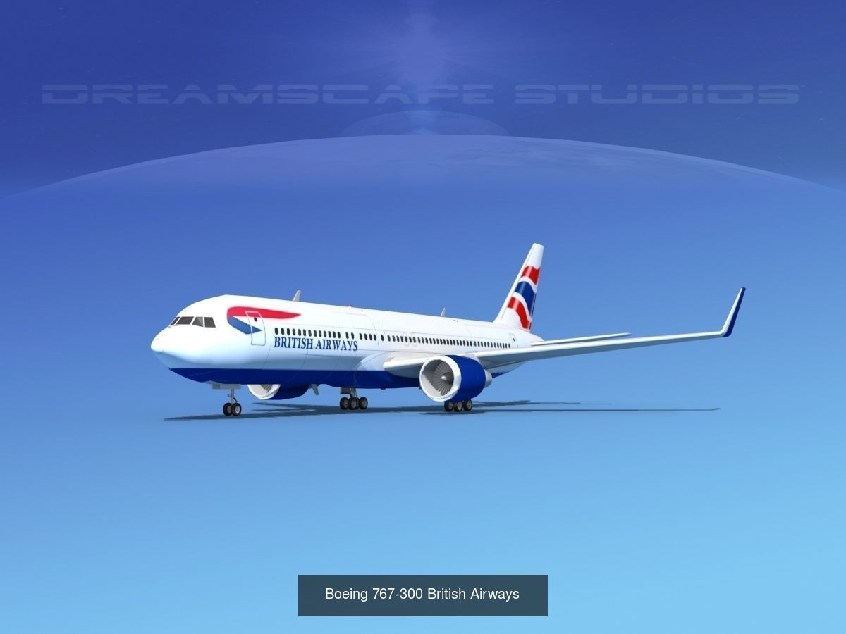 39 British Airways Jetliners 3D Model Collection_35