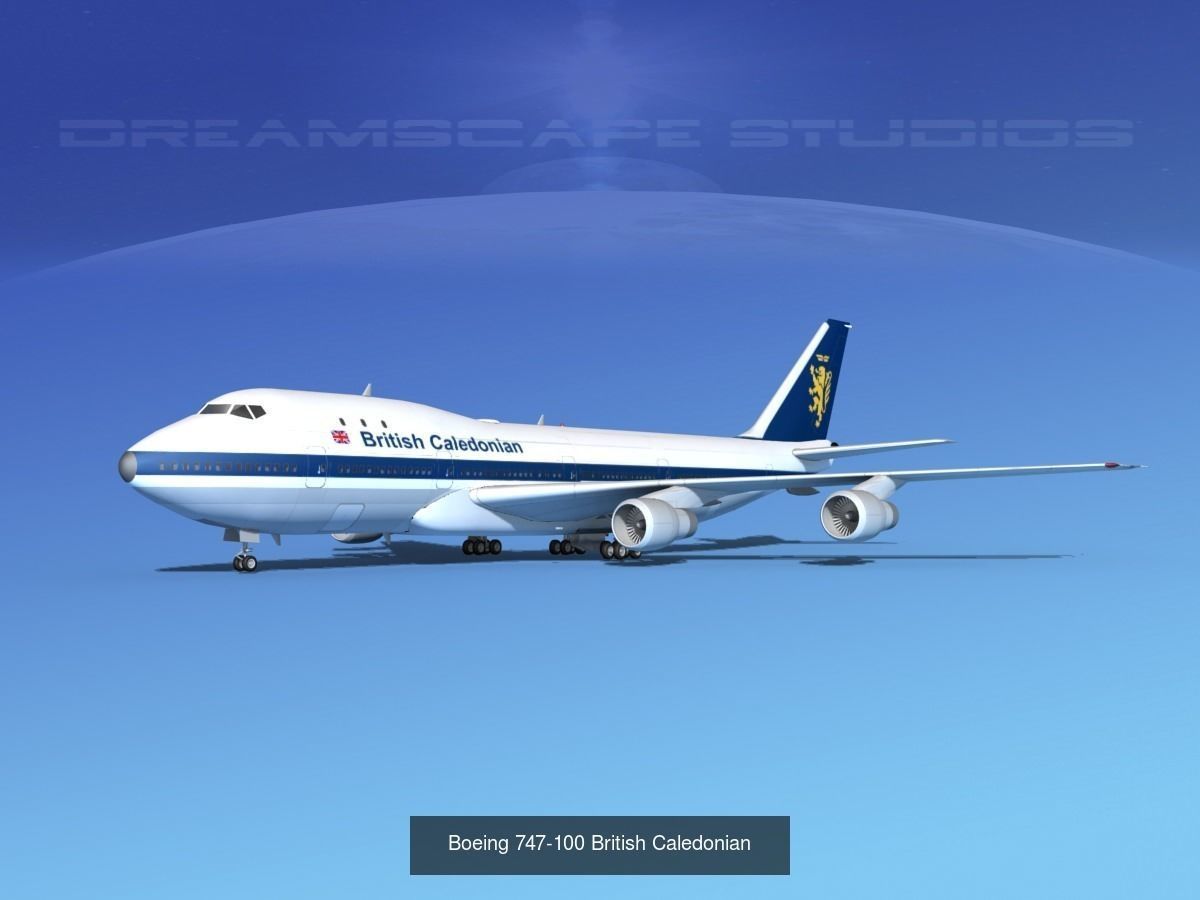 39 British Airways Jetliners 3D Model Collection_11