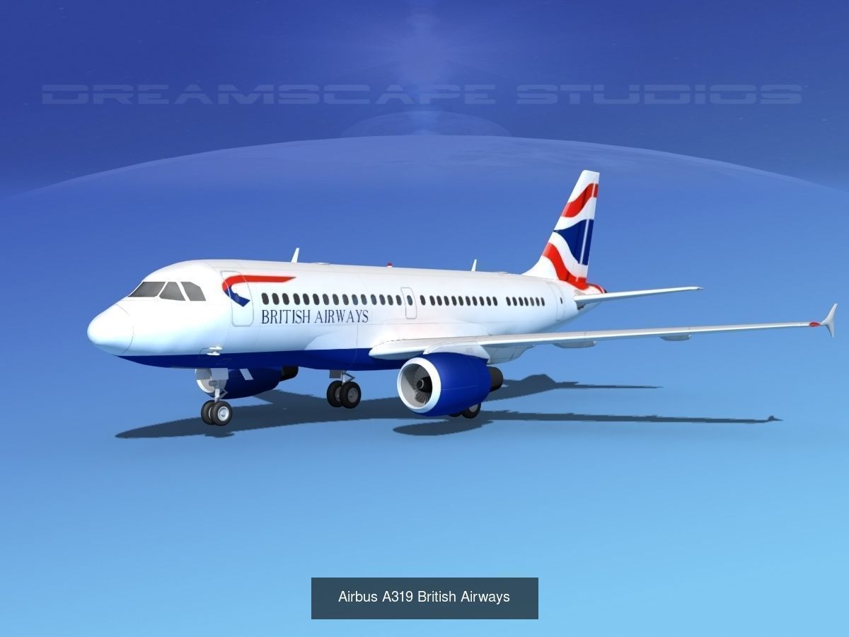 39 British Airways Jetliners 3D Model Collection_36