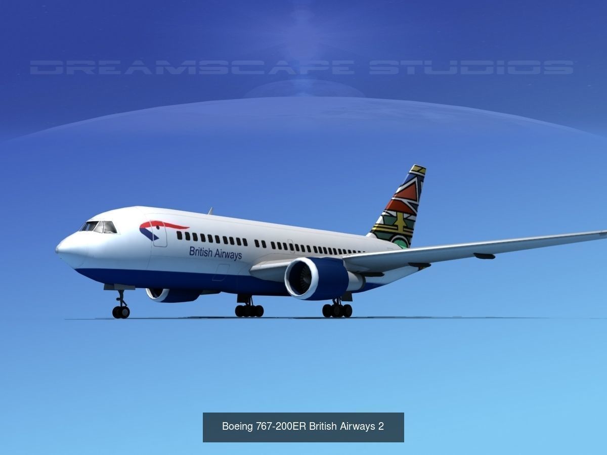 39 British Airways Jetliners 3D Model Collection_39