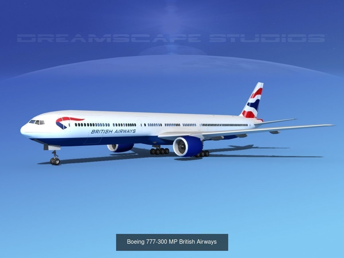 39 British Airways Jetliners 3D Model Collection_33