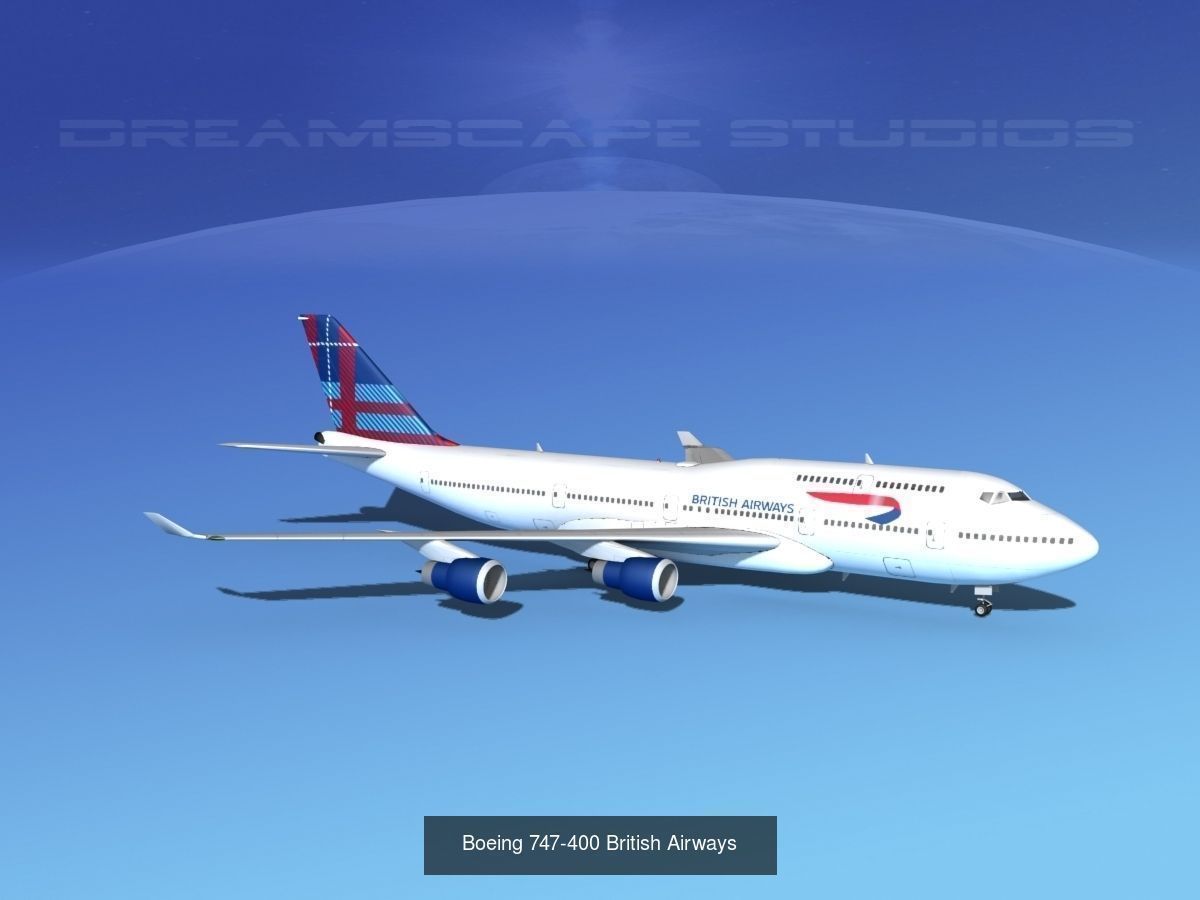 39 British Airways Jetliners 3D Model Collection_13