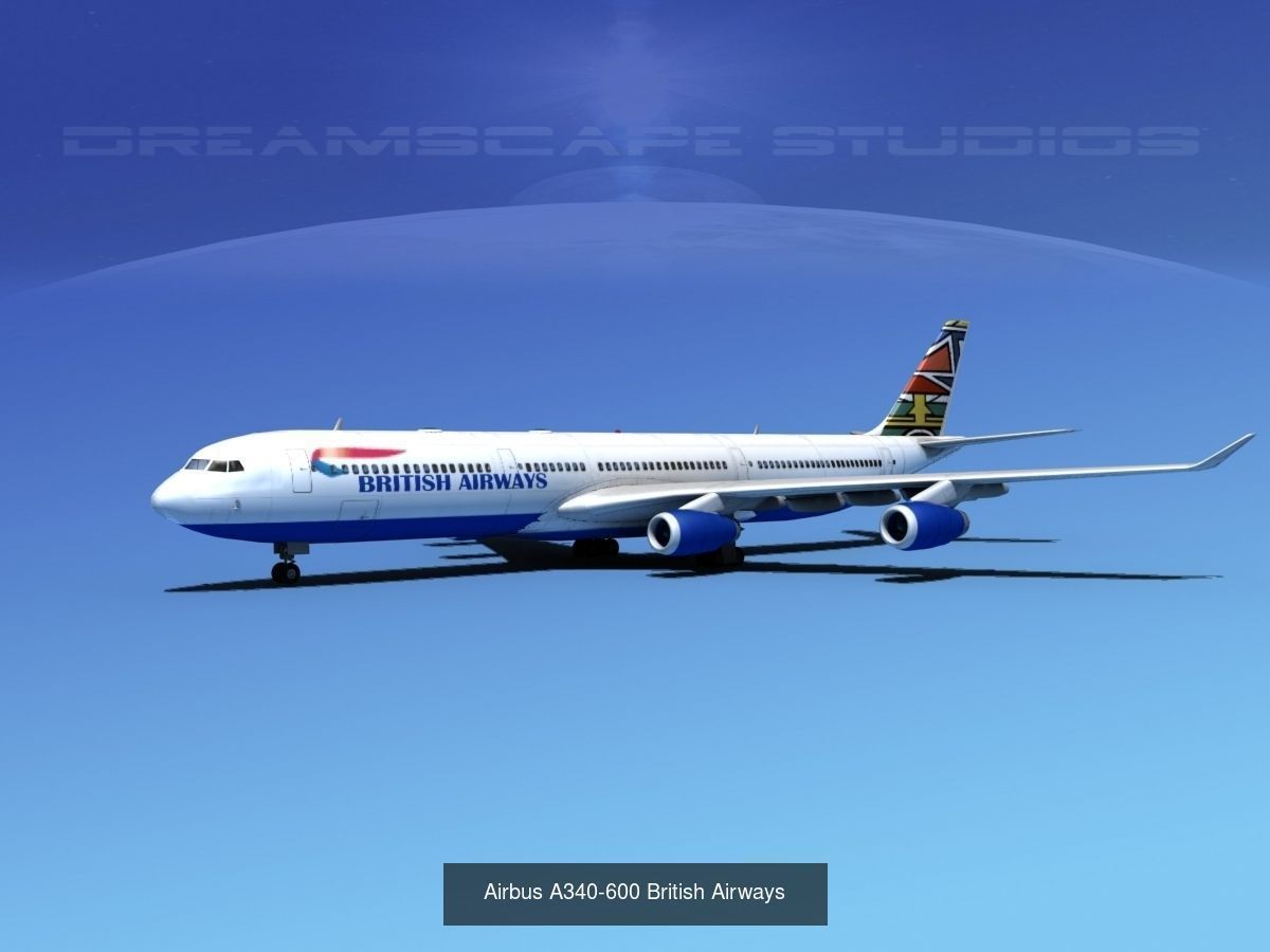 39 British Airways Jetliners 3D Model Collection_8