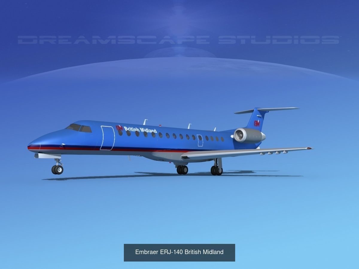 39 British Airways Jetliners 3D Model Collection_7