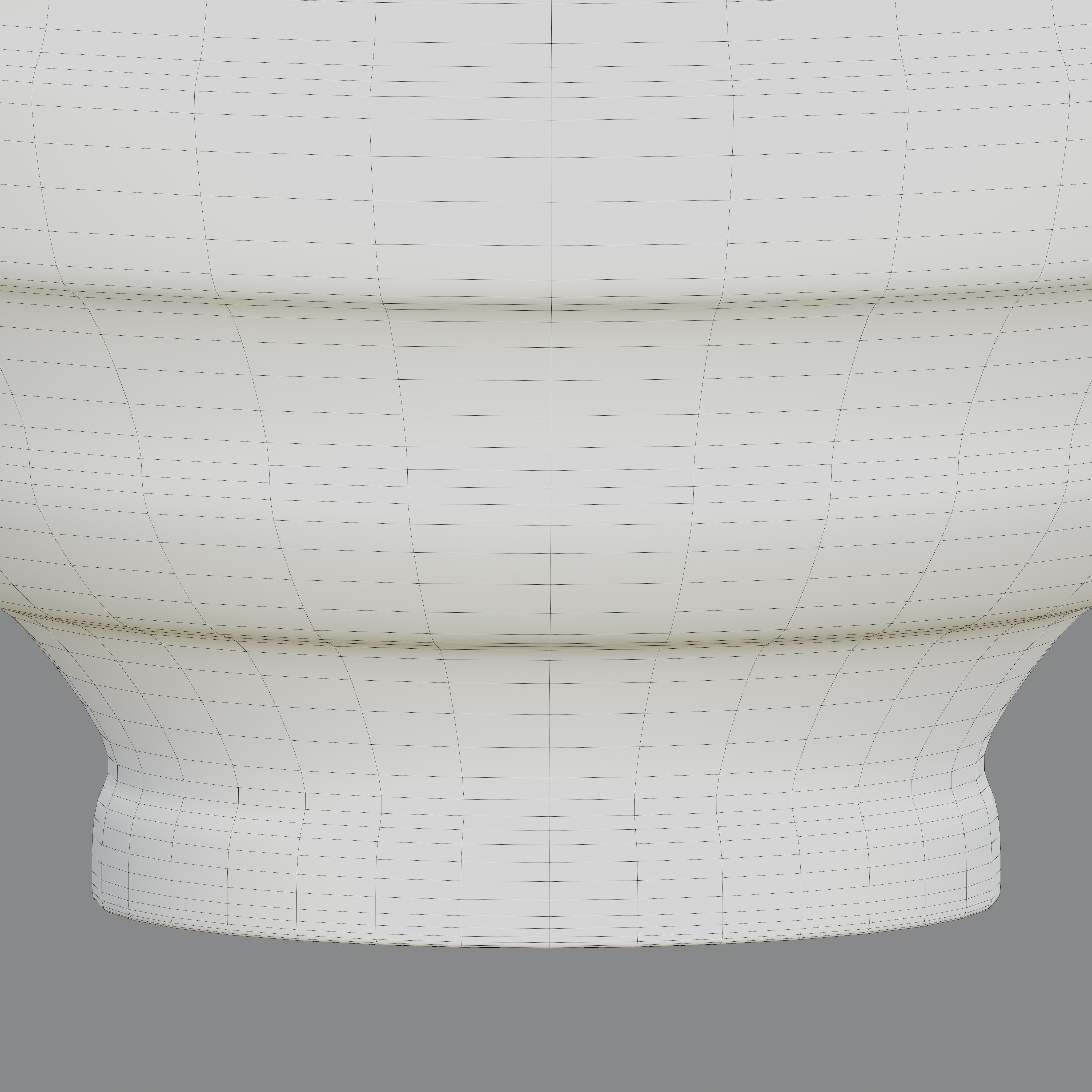 Vase05 orange and vase Low-poly 3D model_7