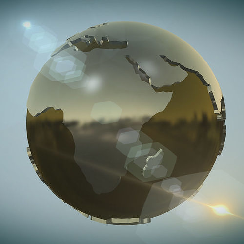 Motion Graphics Earth Globe 3D model