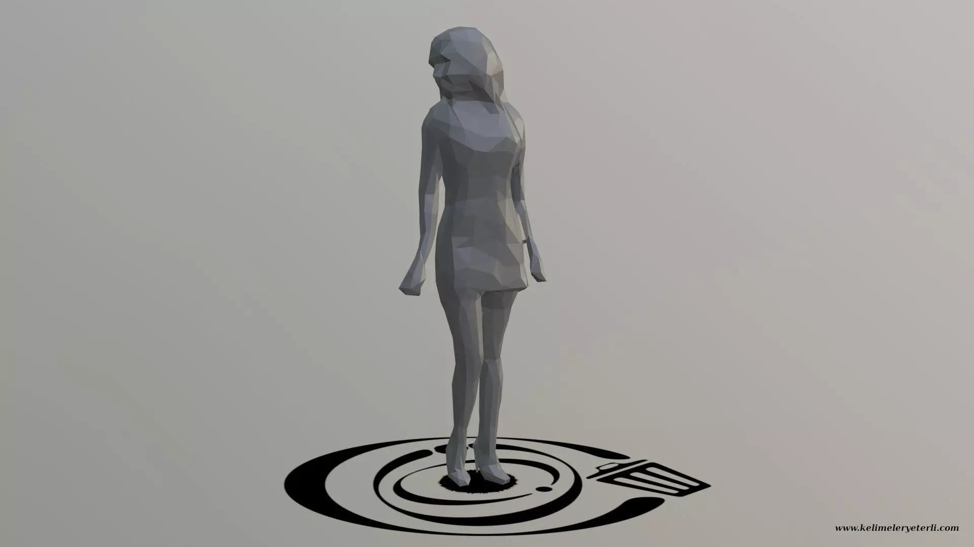 Human 070 LP R Low-poly 3D model_0