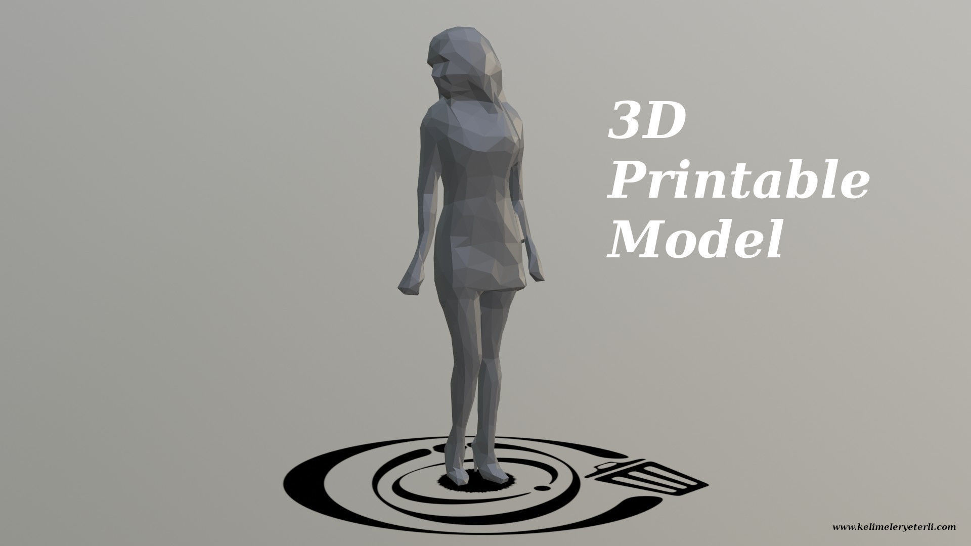 Human 070 LP R Low-poly 3D model_4