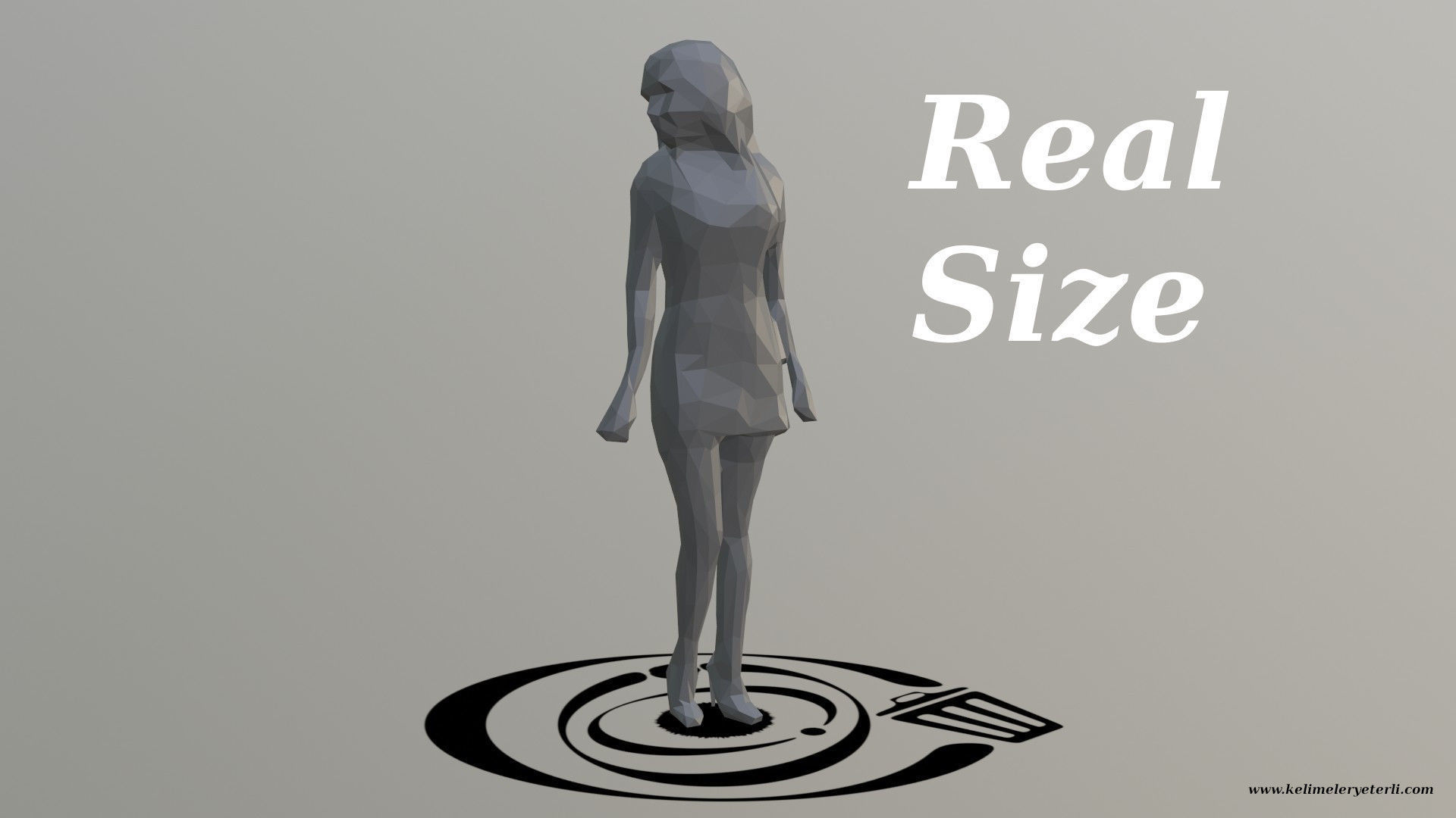 Human 070 LP R Low-poly 3D model_3