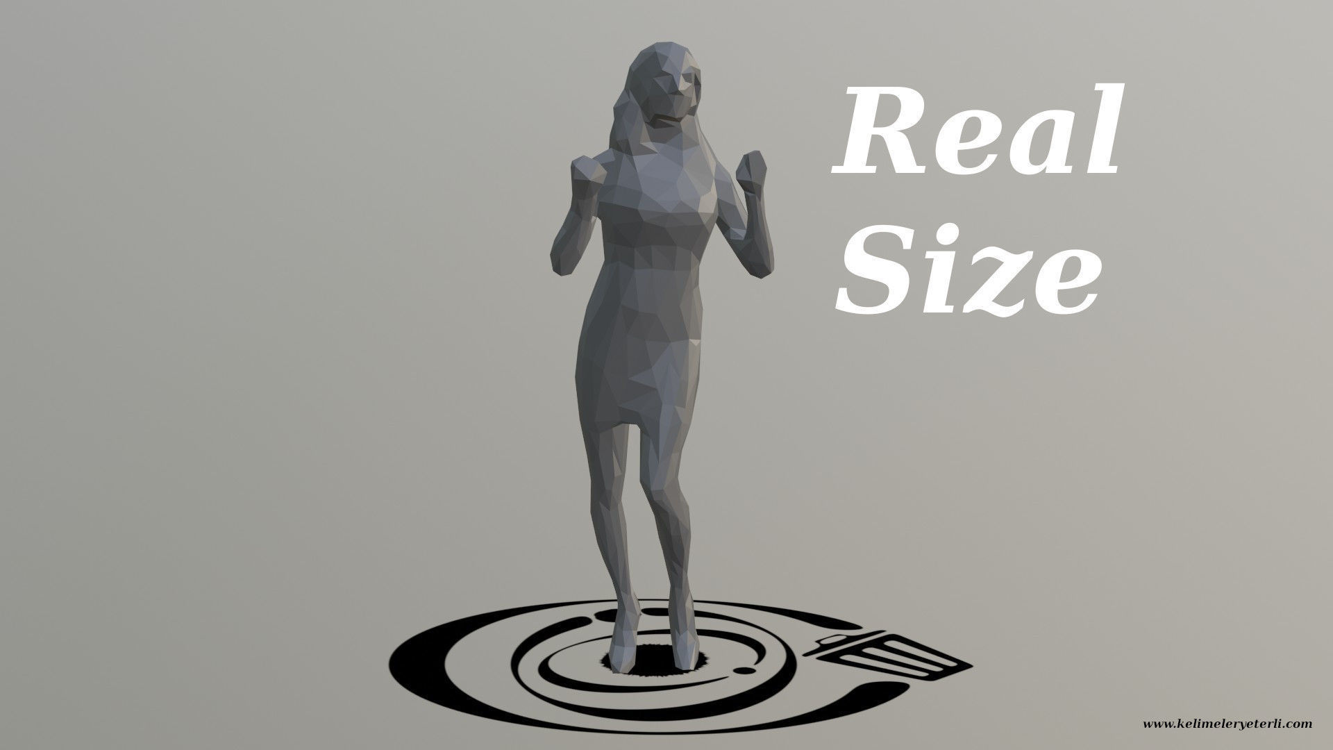 Human 071 LP R Low-poly 3D model_3