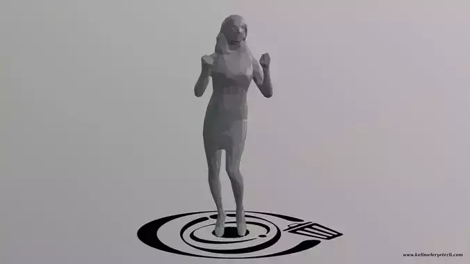 Human 071 LP R Low-poly 3D model