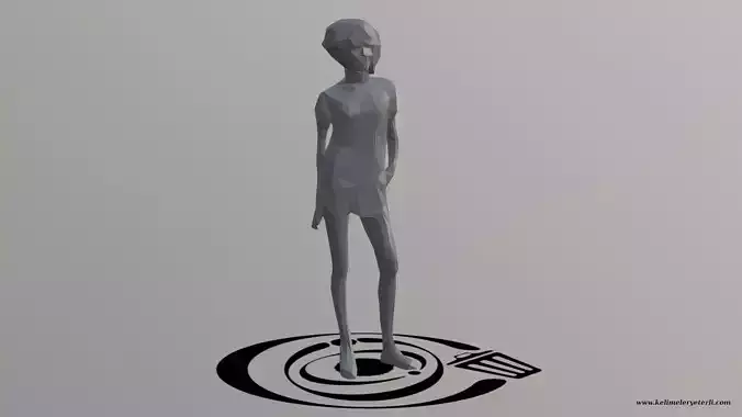 Human 068 LP R Low-poly 3D model