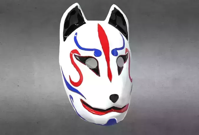 Japanese Kitsune Fox Mask