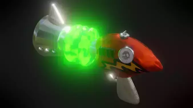 Neo Cortex Ray Gun - Crash Bandicoot Low-poly 3D model