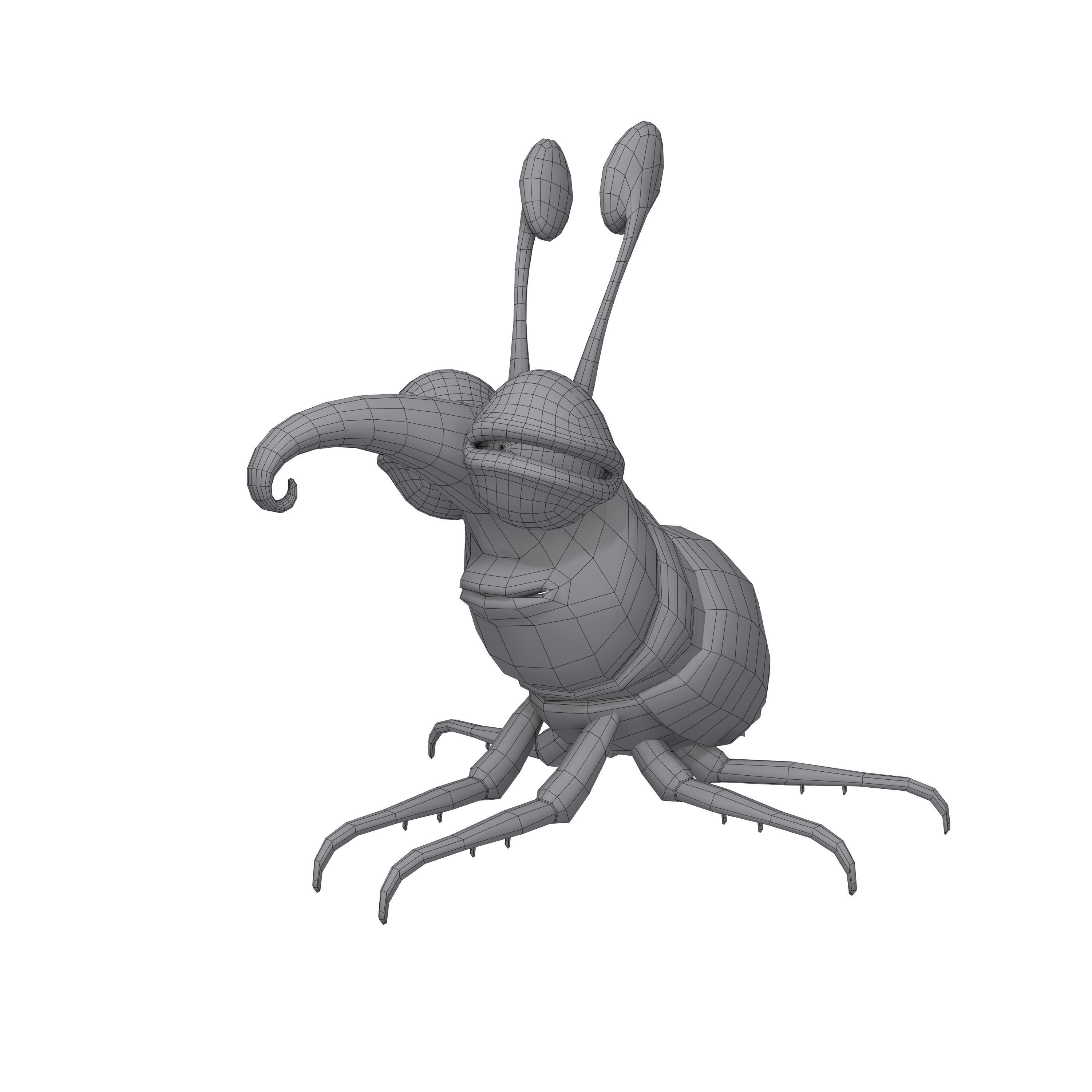 Bug Cartoon 3D model_8