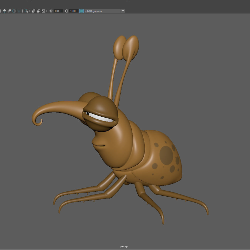 Bug Cartoon 3D model_13