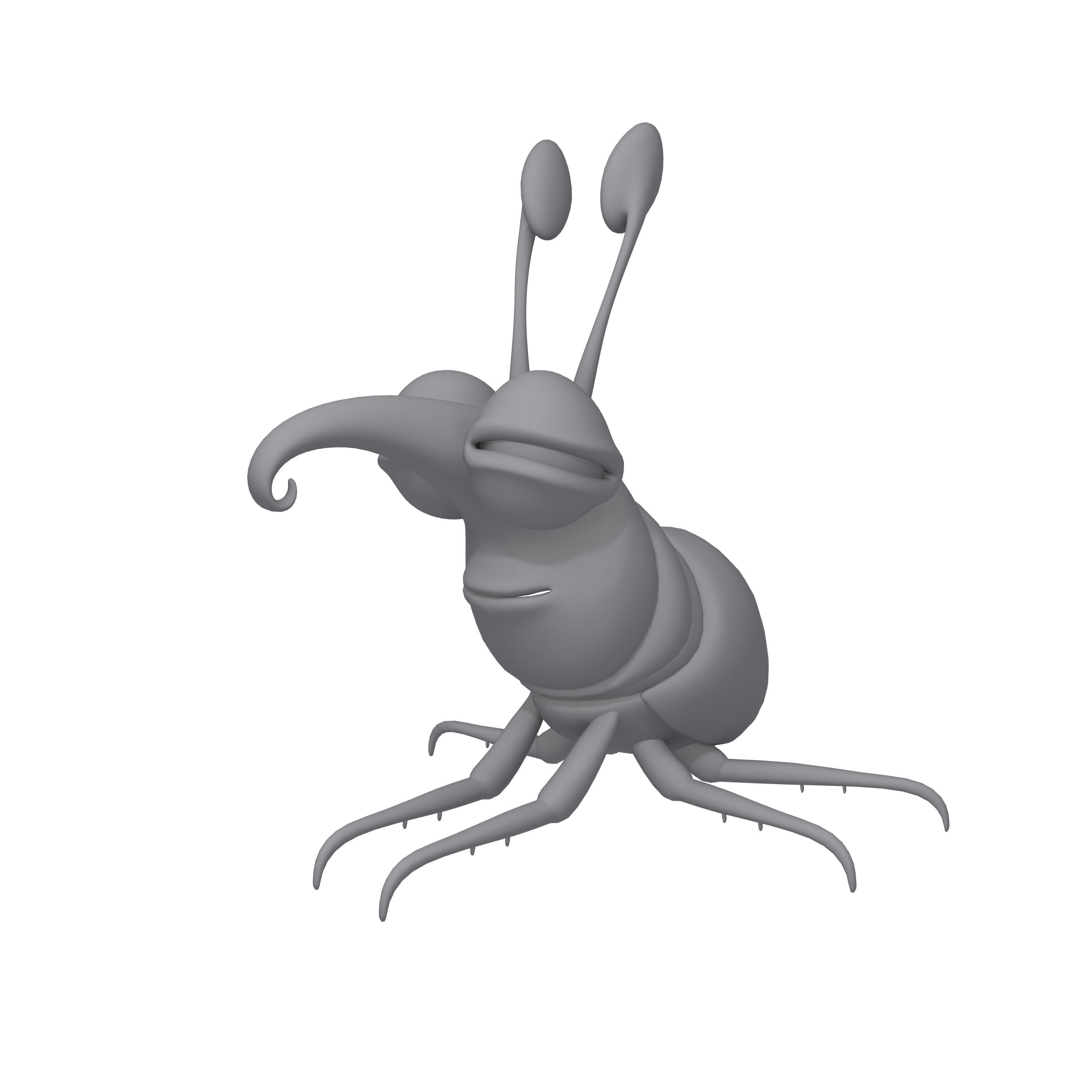 Bug Cartoon 3D model_12