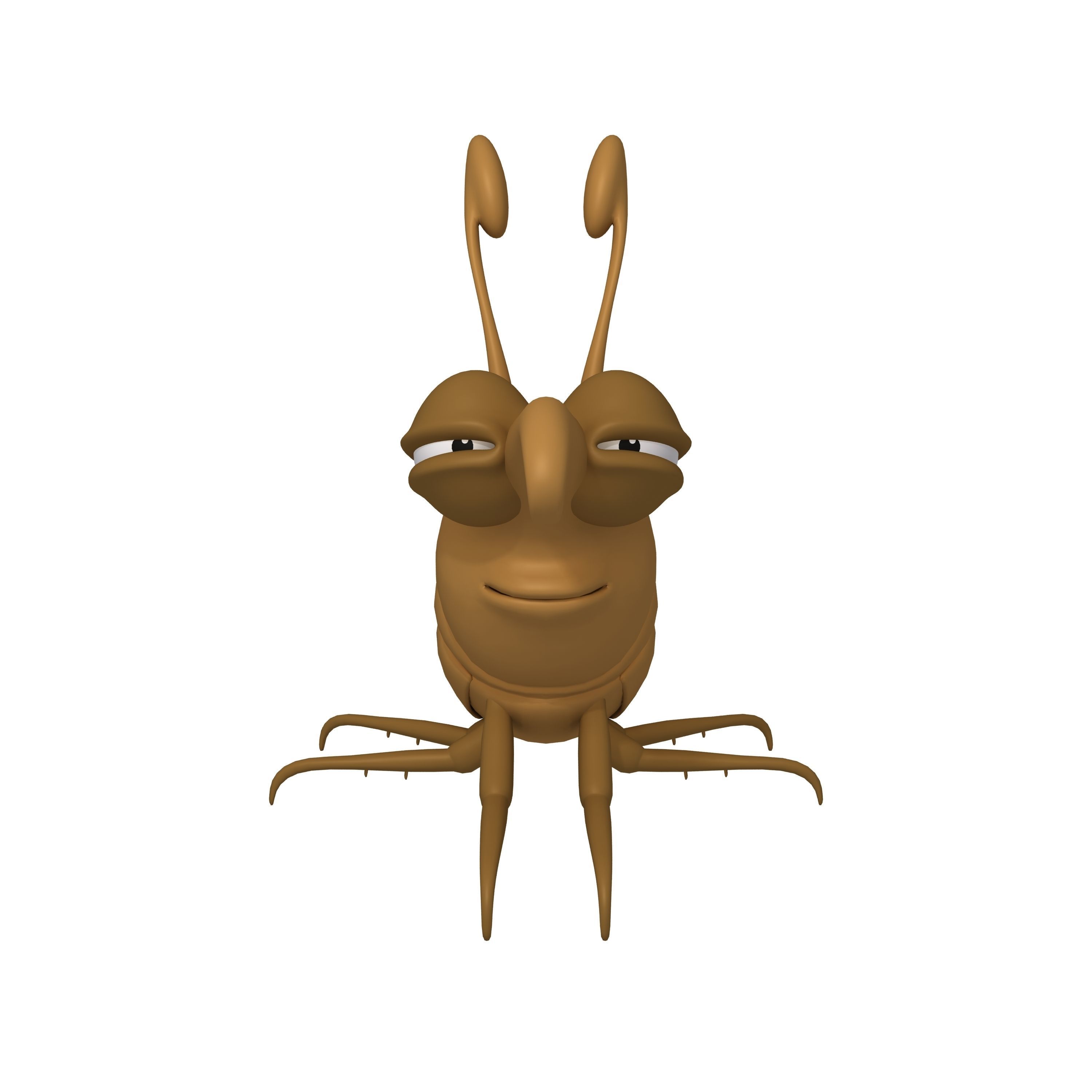Bug Cartoon 3D model_2