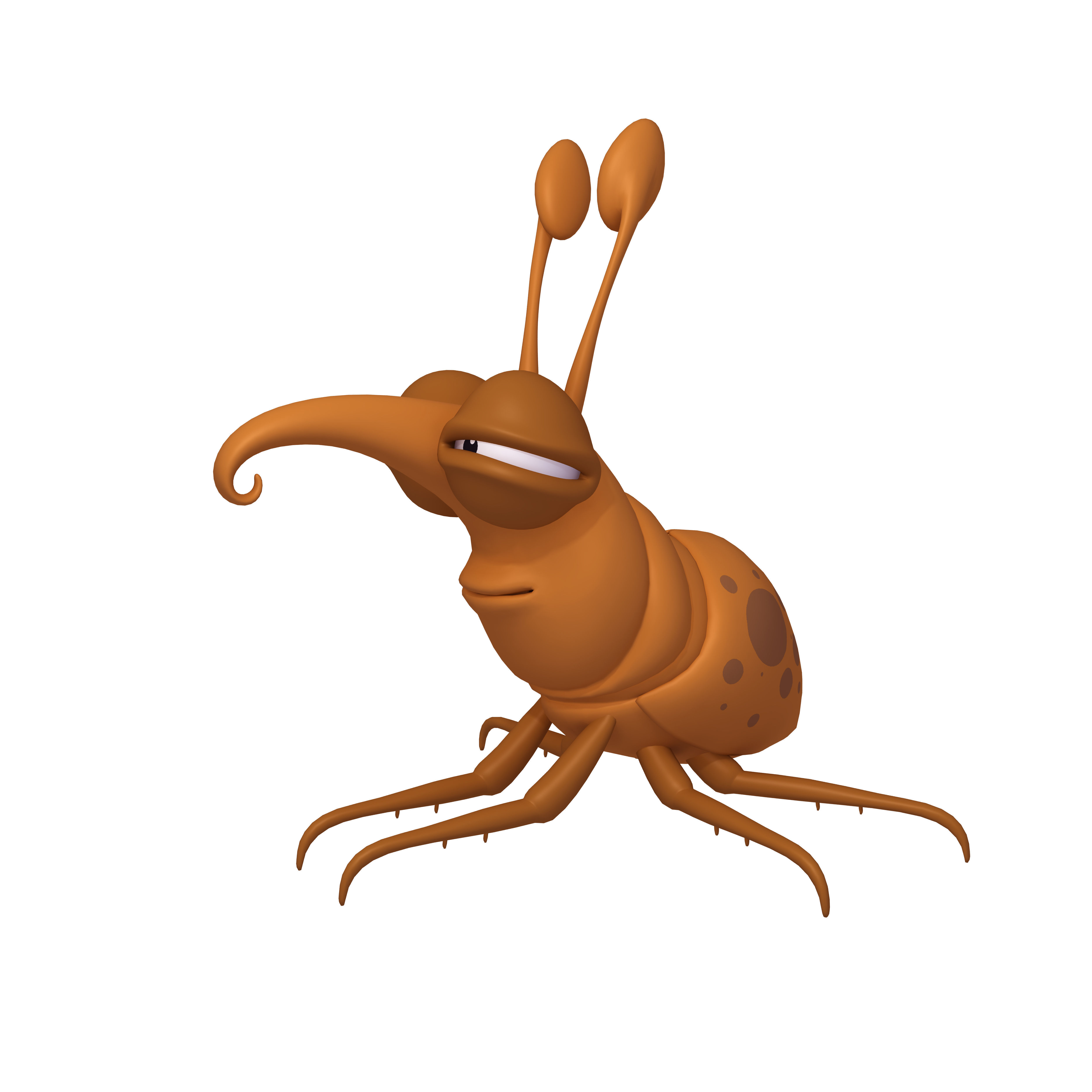 Bug Cartoon 3D model_1