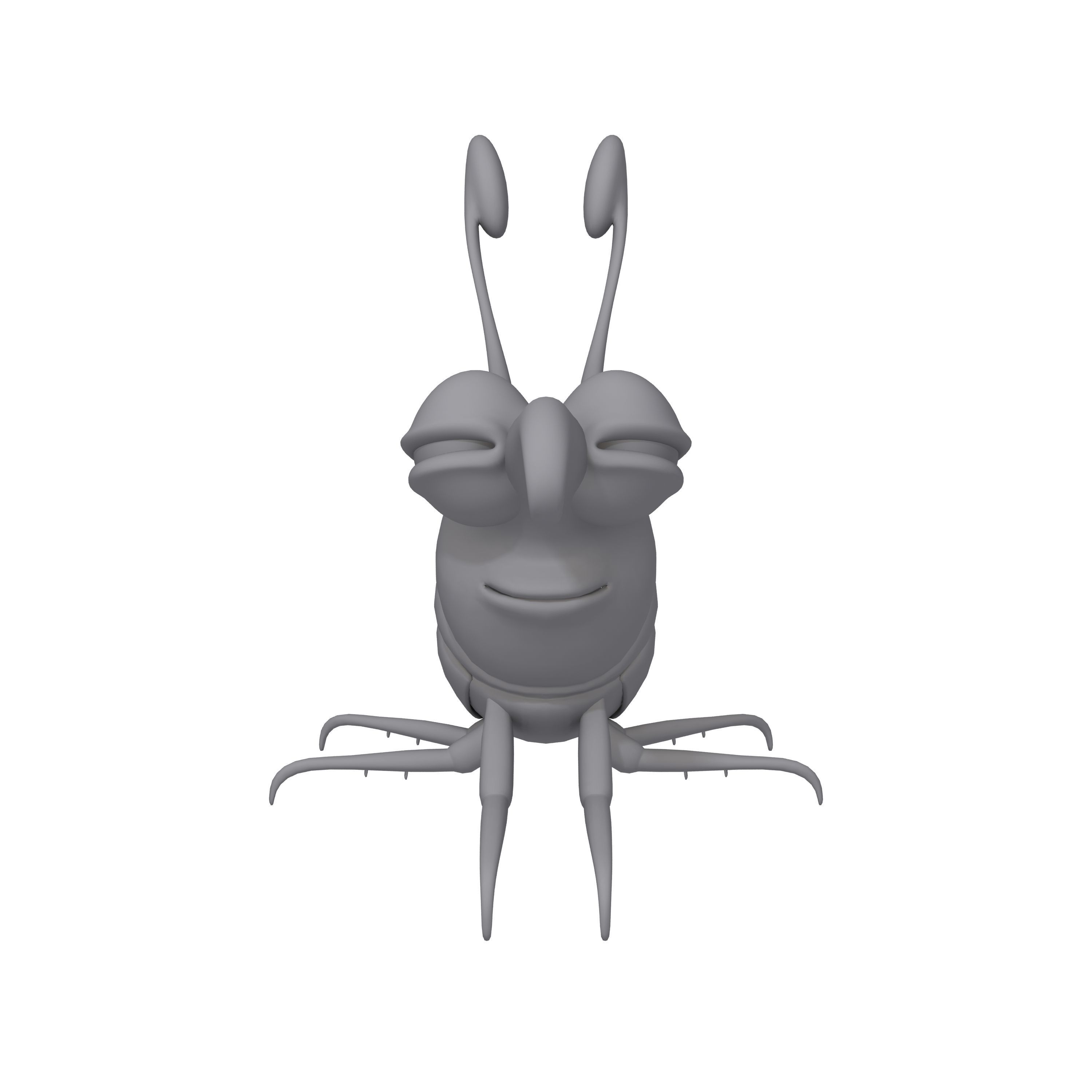 Bug Cartoon 3D model_9