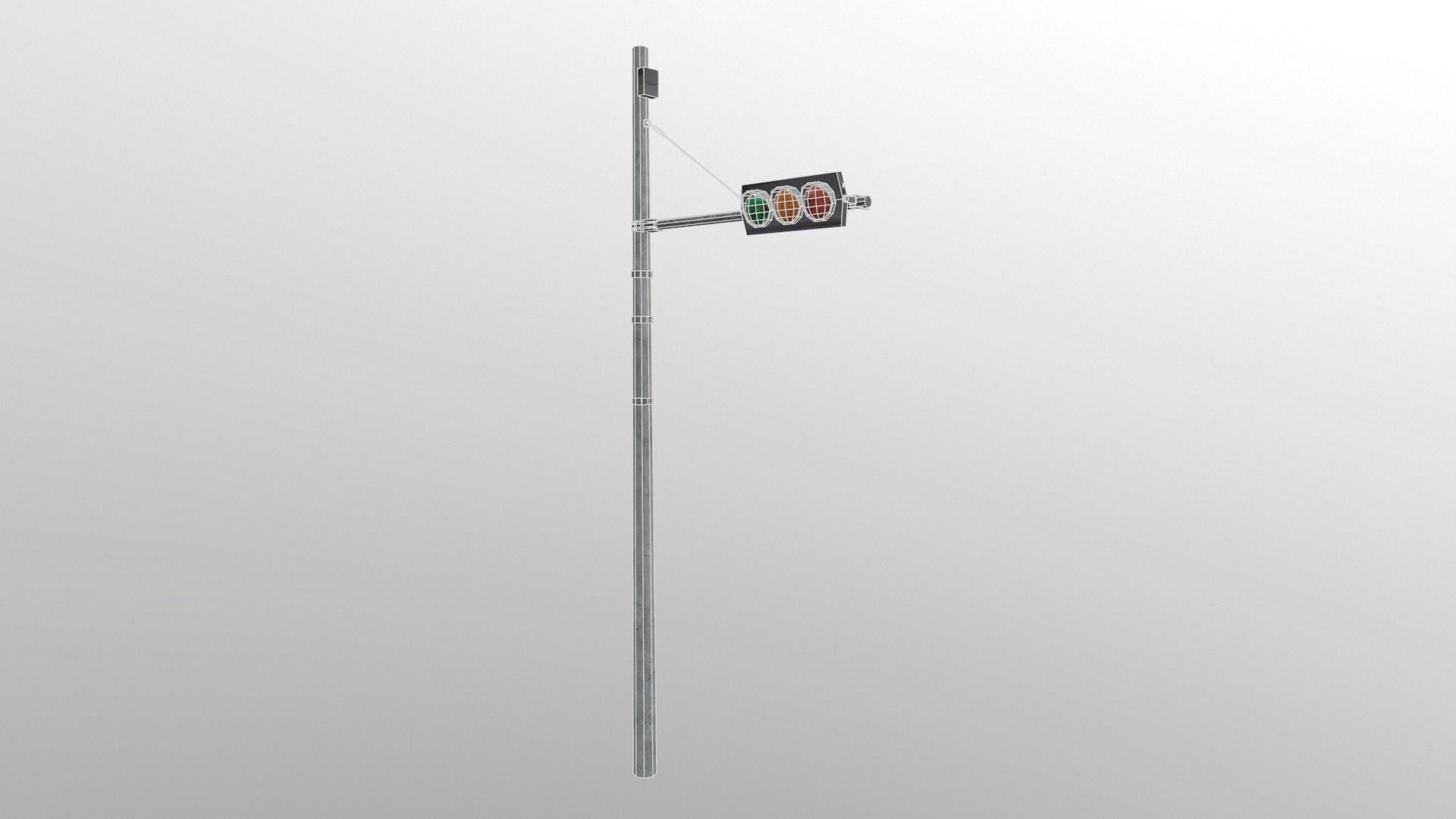 Traffic Lights and Tokyo Poles - Textures Low-poly 3D model_7