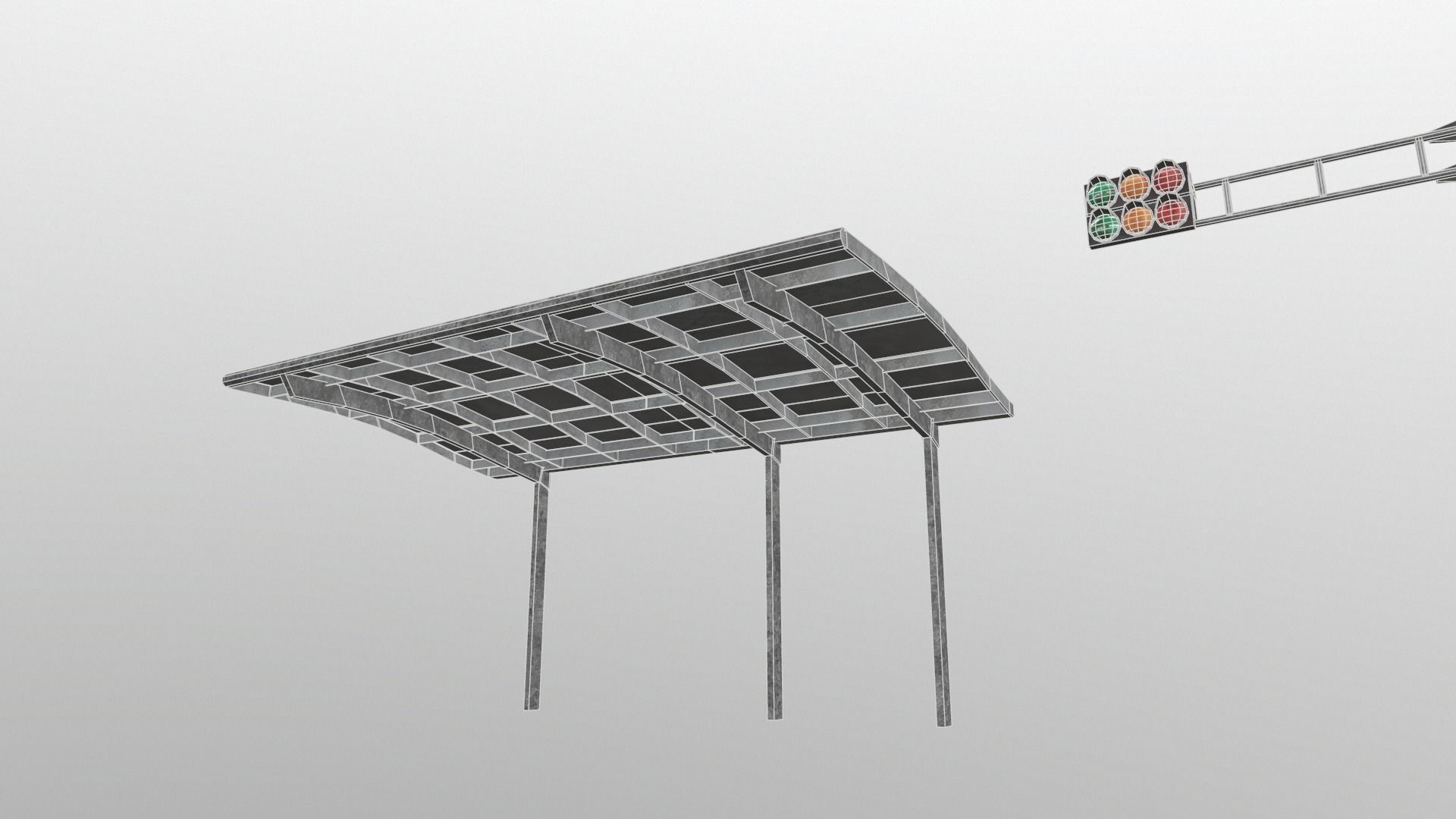 Traffic Lights and Tokyo Poles - Textures Low-poly 3D model_6
