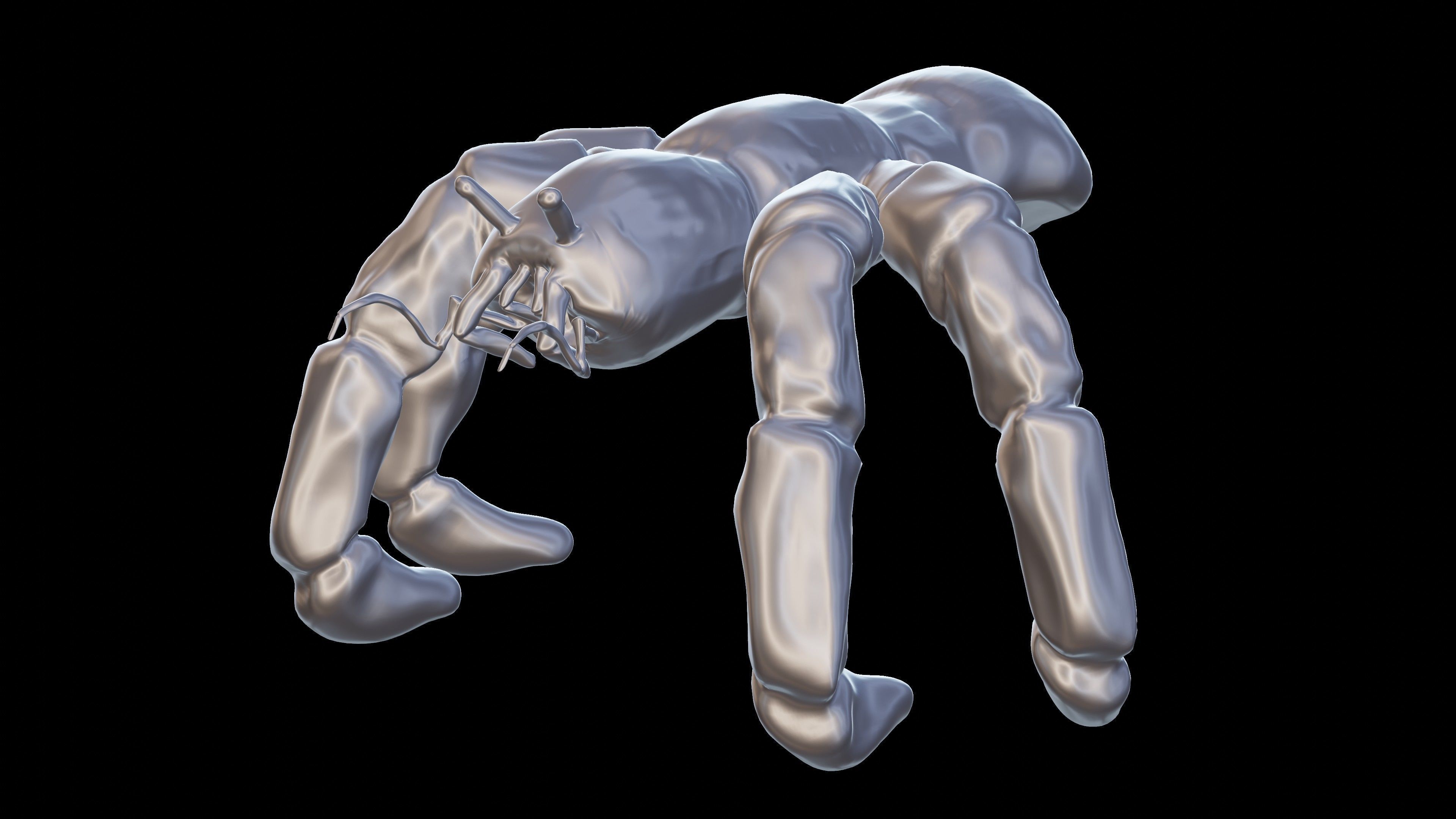 Hermit Crab Monster 3D model_3