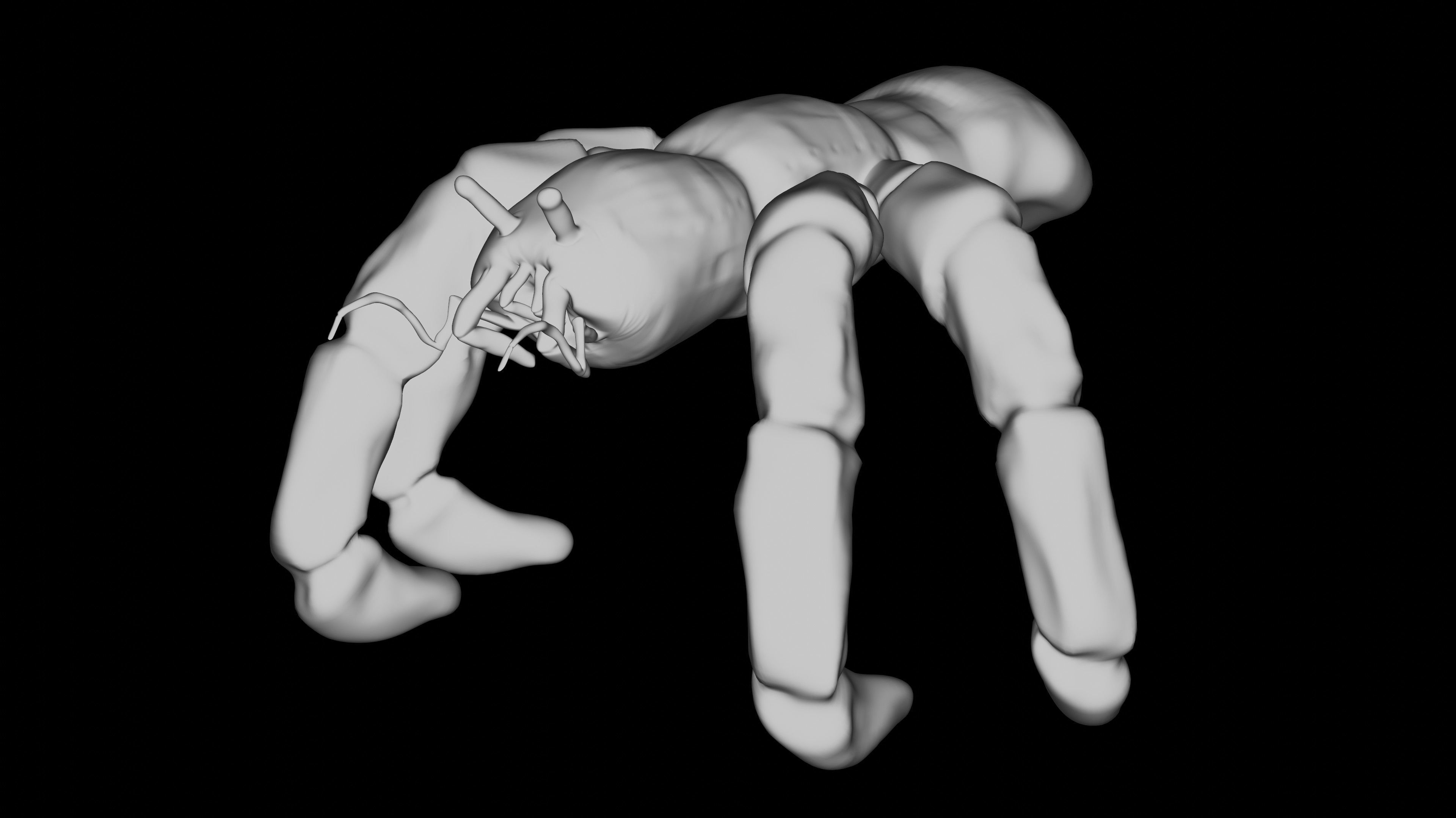 Hermit Crab Monster 3D model_4