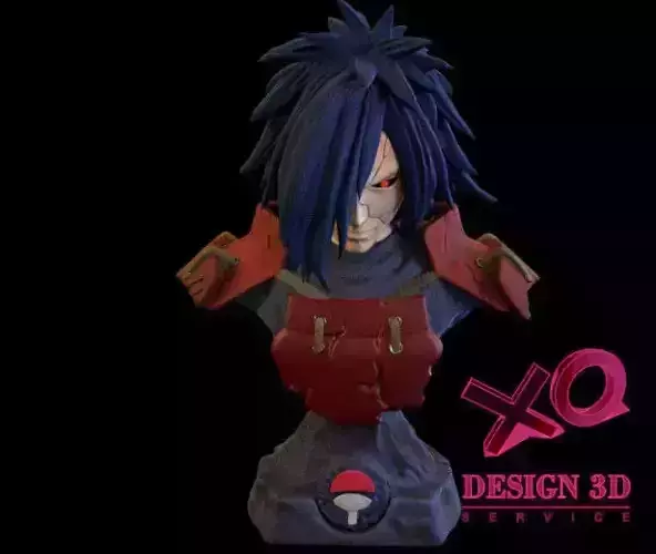 NARUTO  MADARA BUST 3D print model