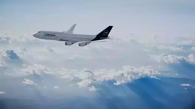 Boeing 747-8i 3D model