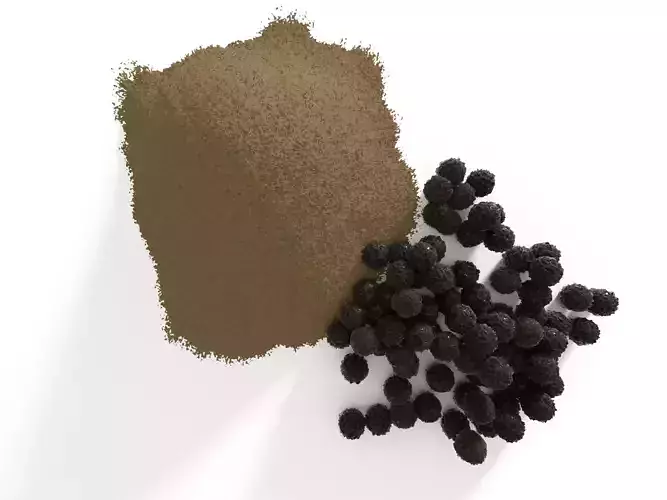 Black pepper 3D model