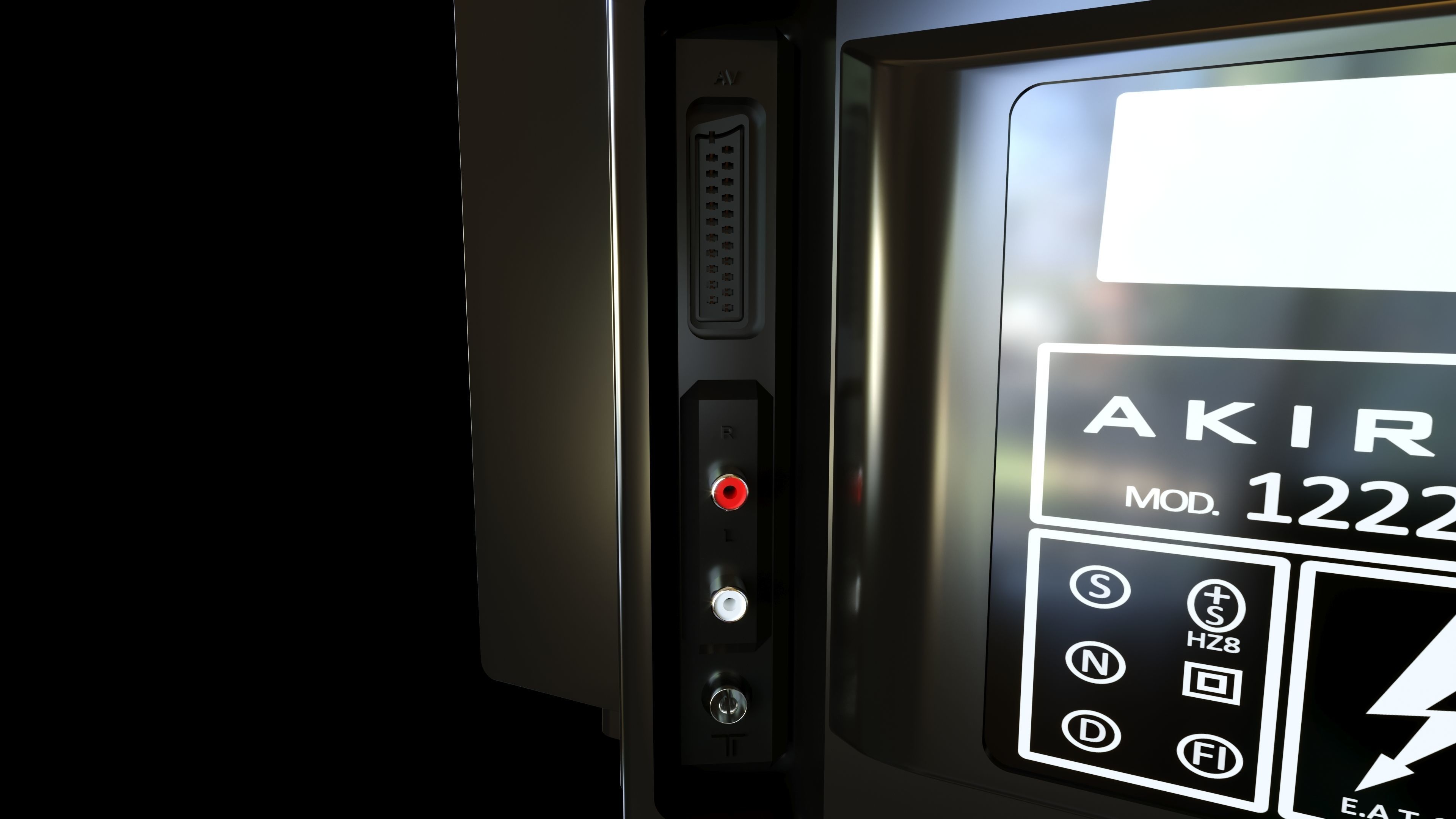 1985 Stereo TV 3D model_5