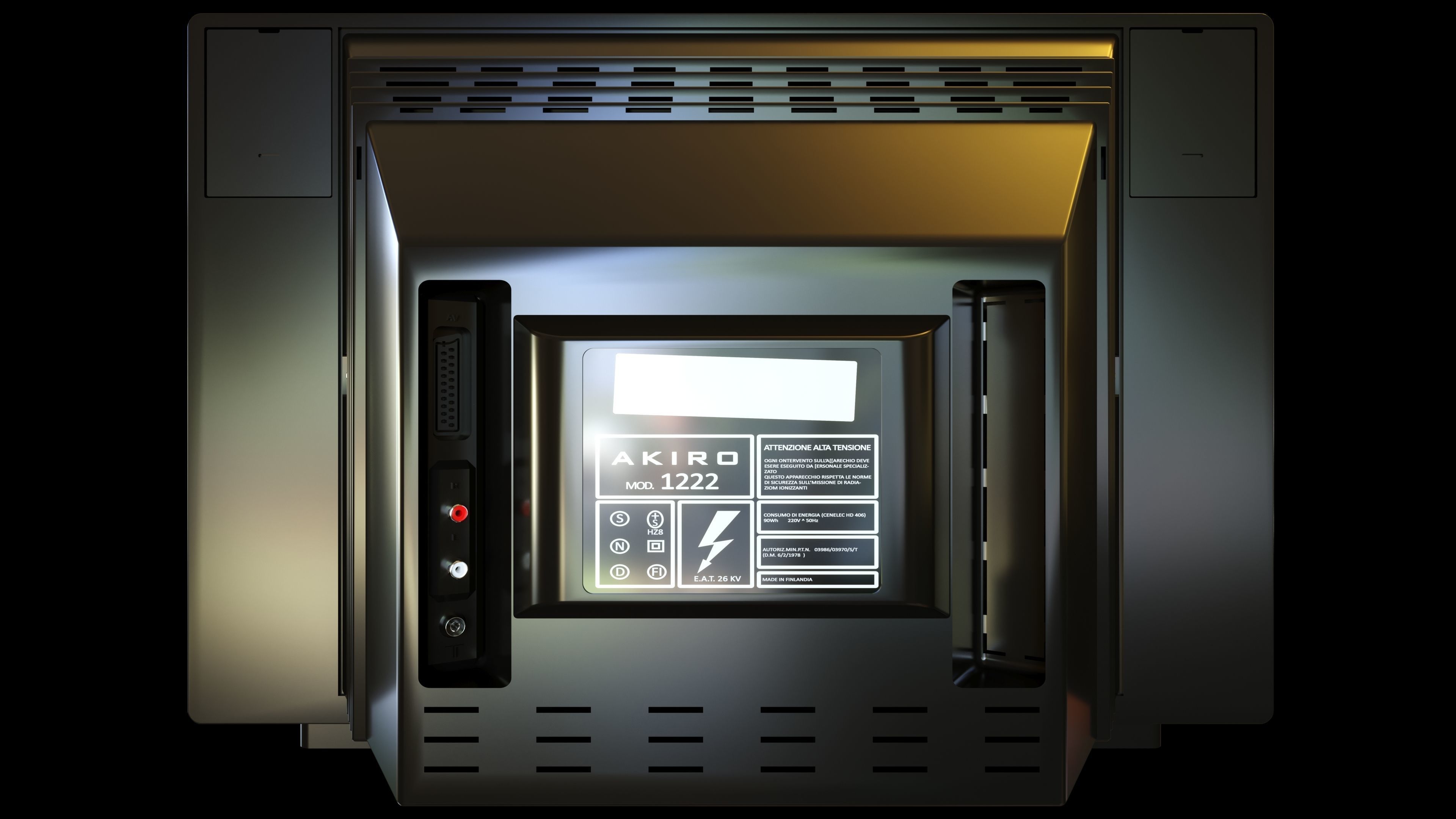 1985 Stereo TV 3D model_4