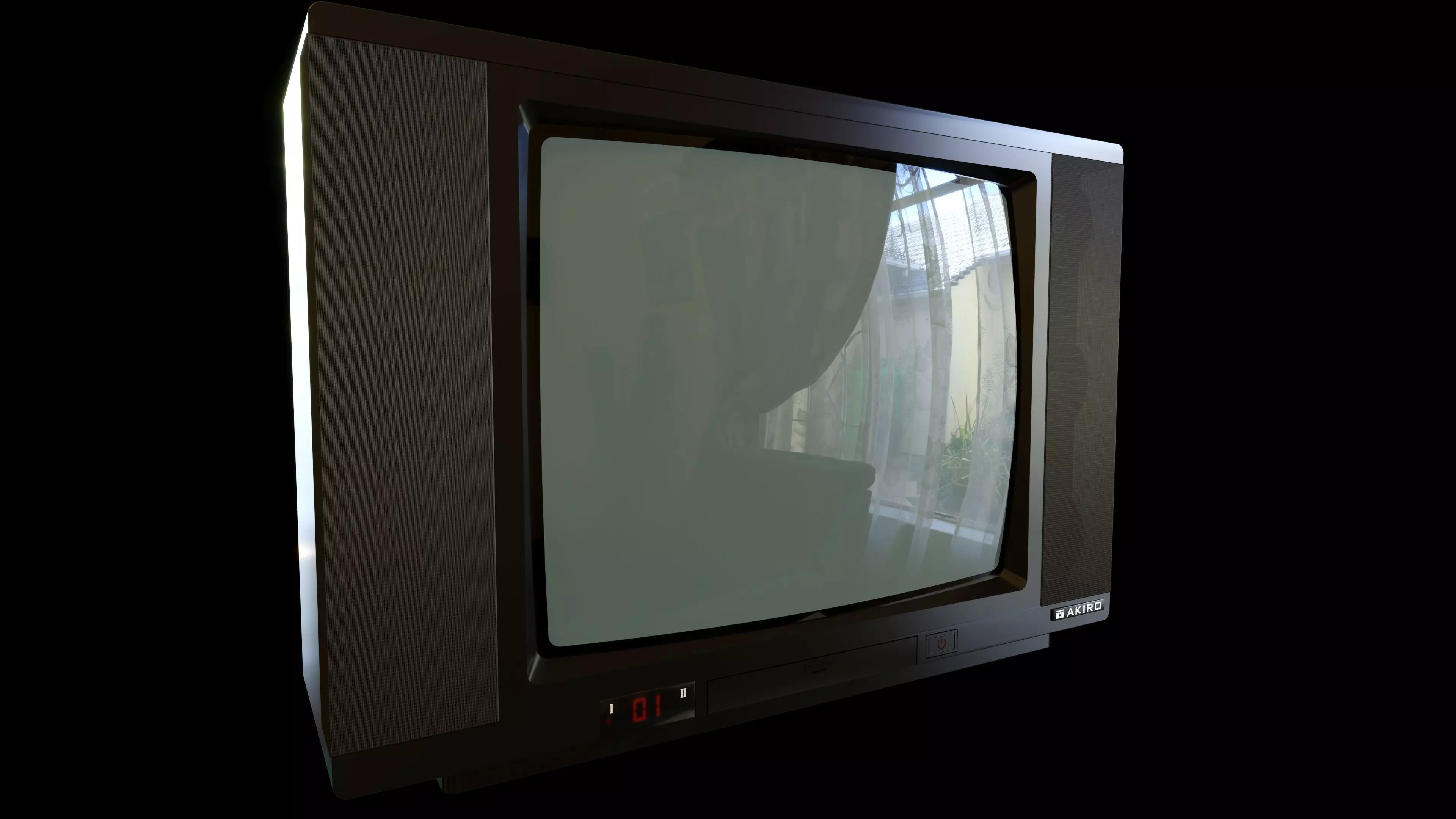 1985 Stereo TV 3D model_0