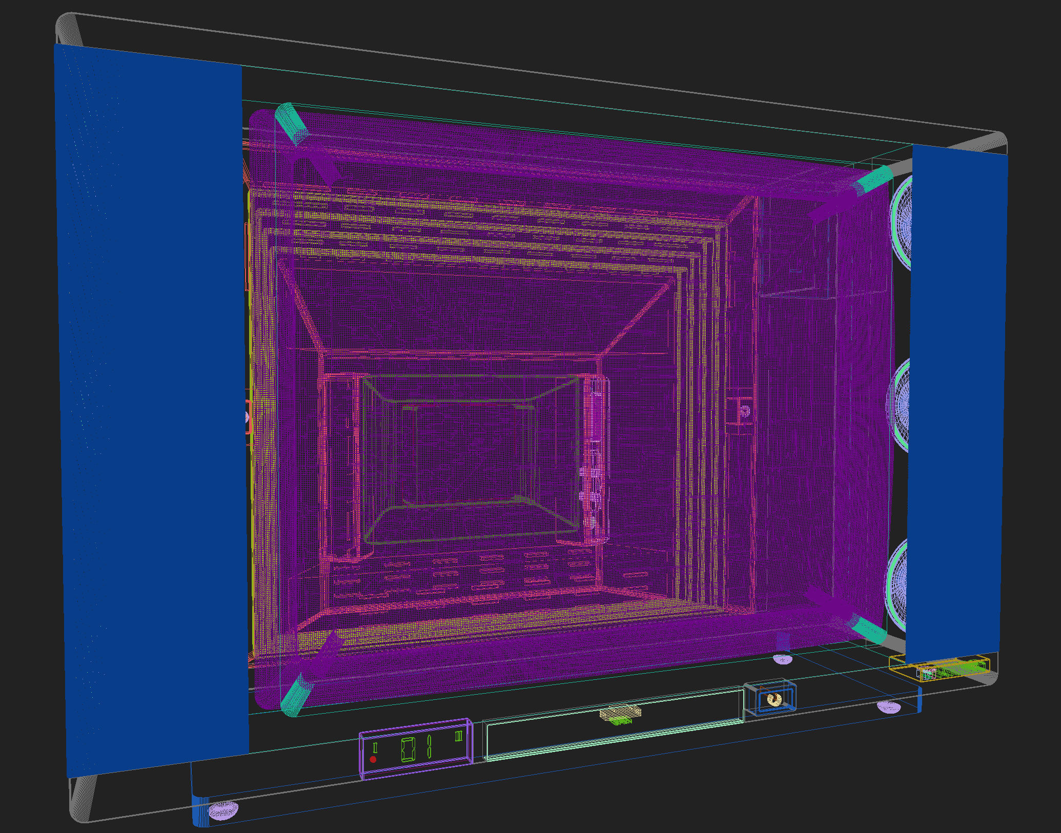1985 Stereo TV 3D model_7