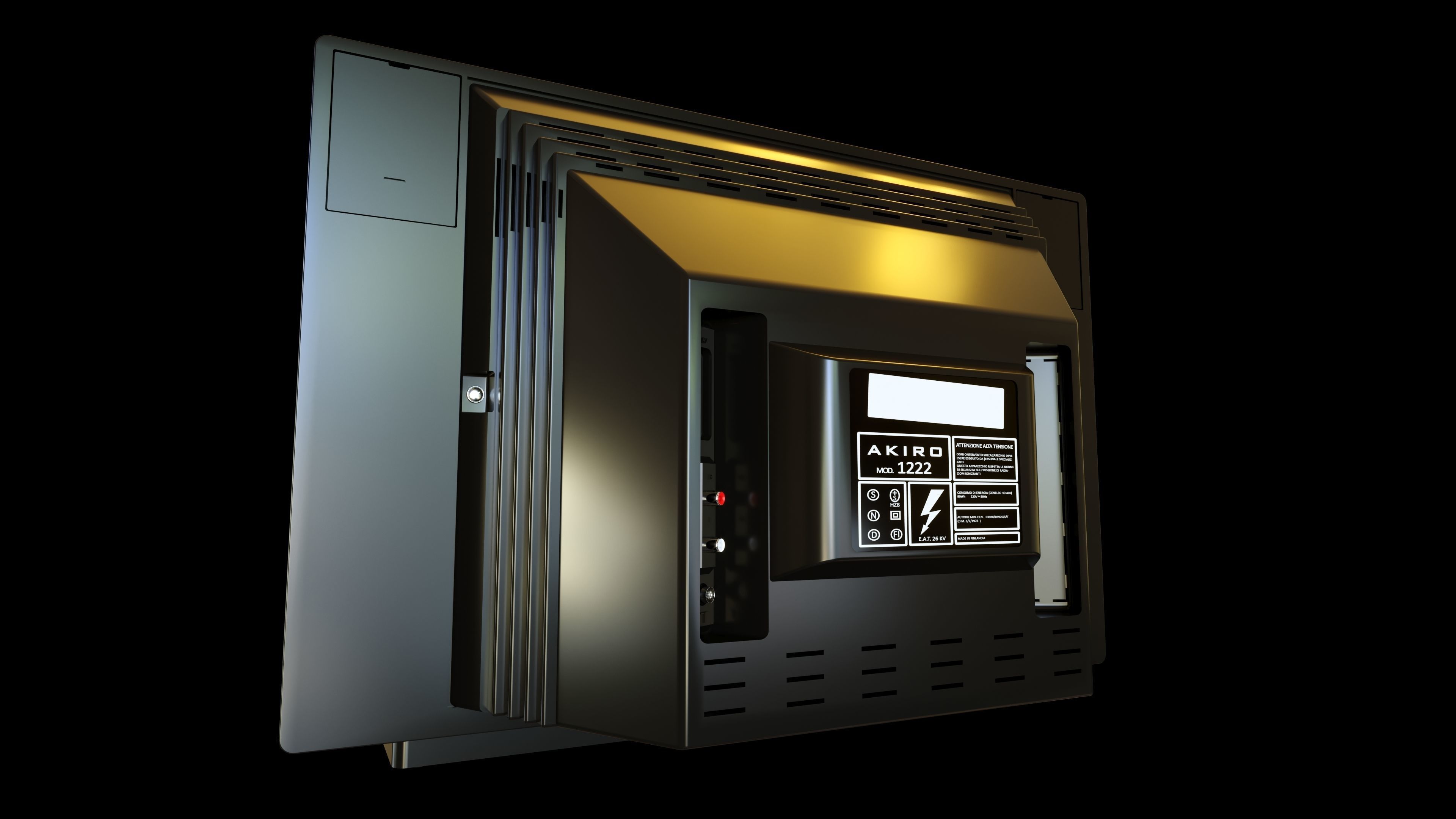 1985 Stereo TV 3D model_3