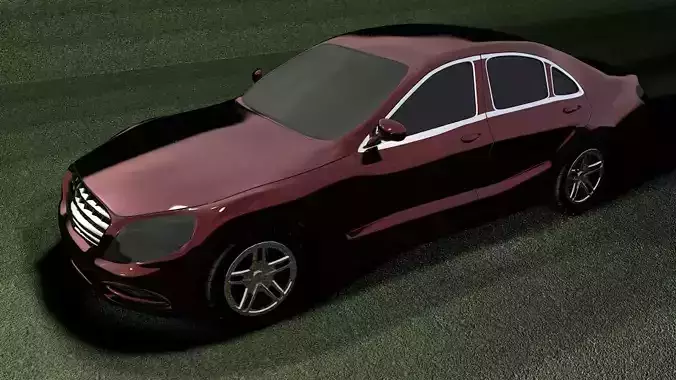 3d mercedes car 