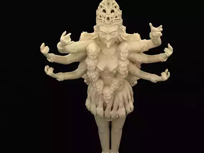 indian god jewel pendant 3d 