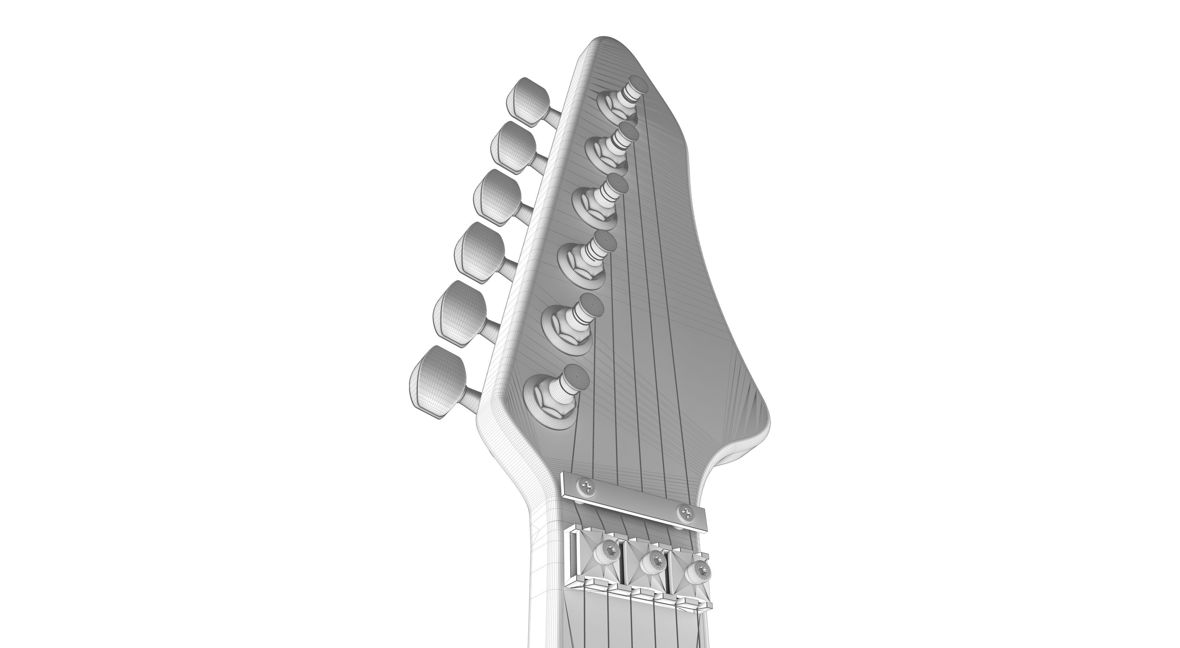 Fender Electric Guitar 3D model_10
