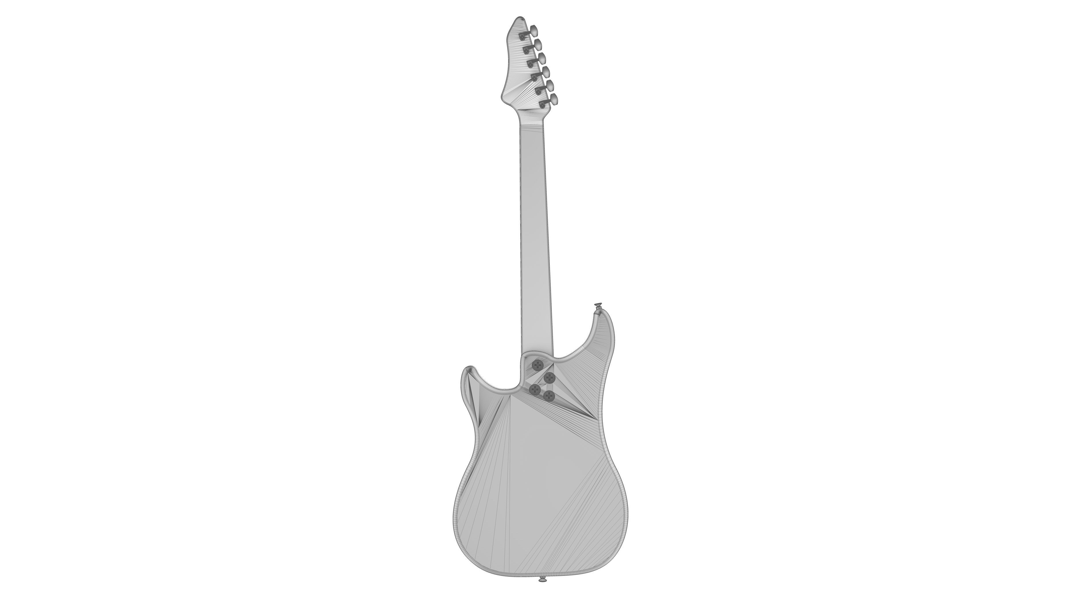 Fender Electric Guitar 3D model_8