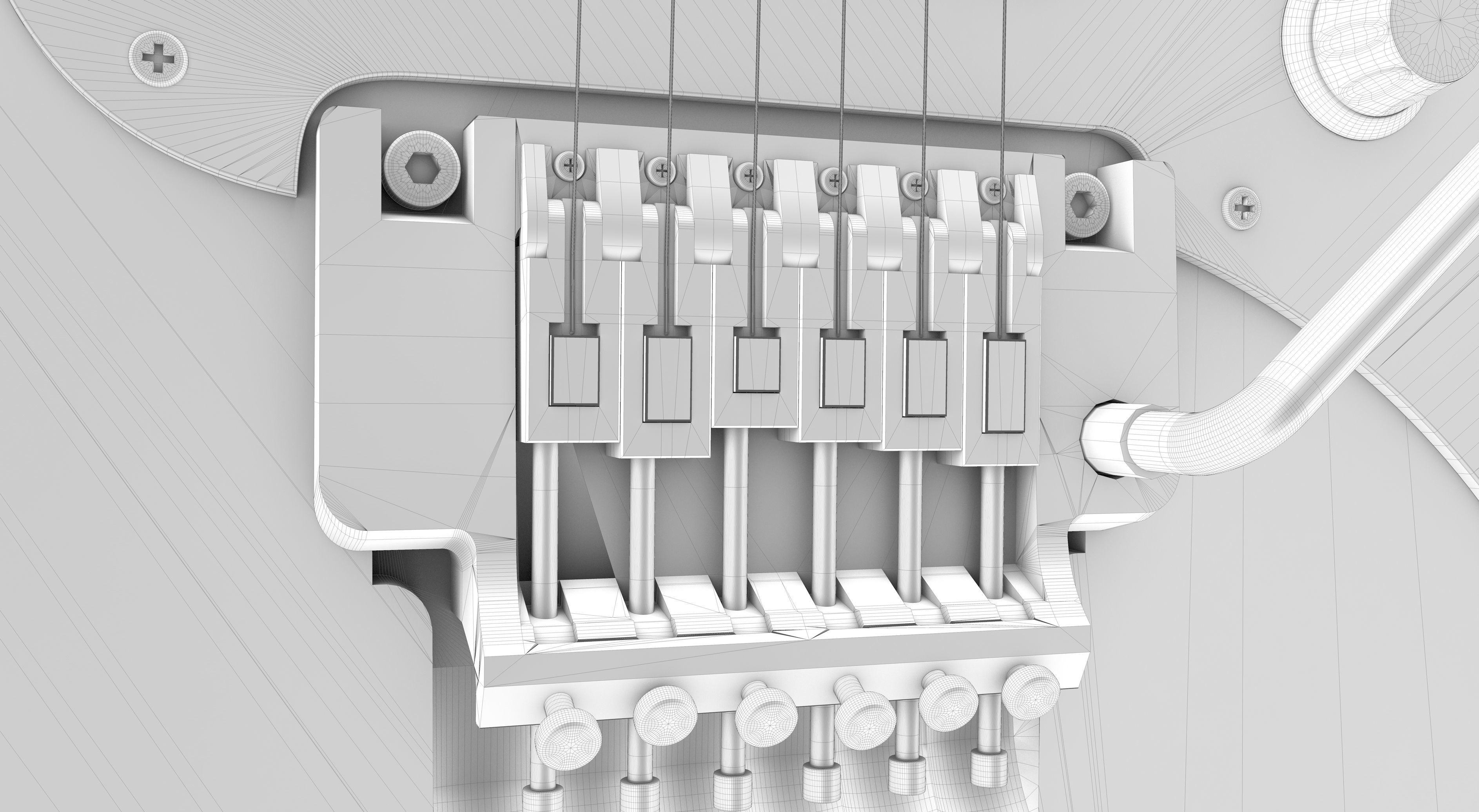 Fender Electric Guitar 3D model_15