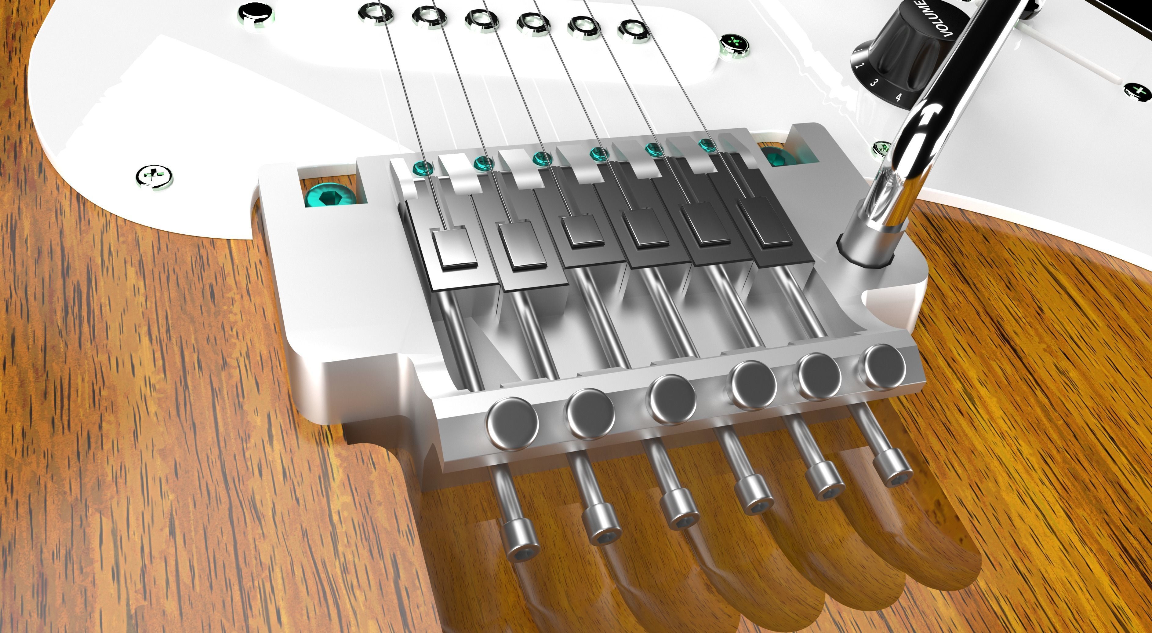 Fender Electric Guitar 3D model_6