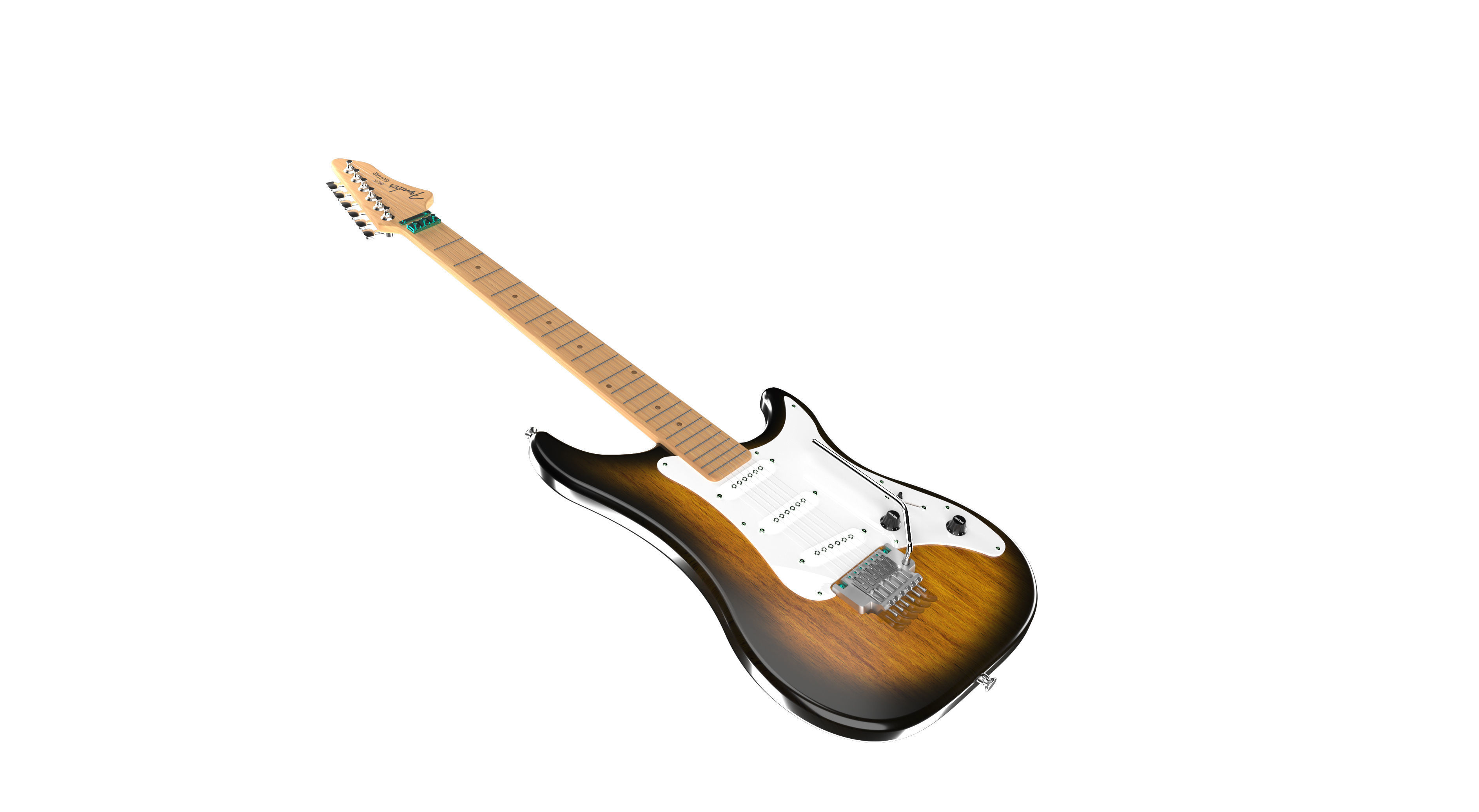 Fender Electric Guitar 3D model_4