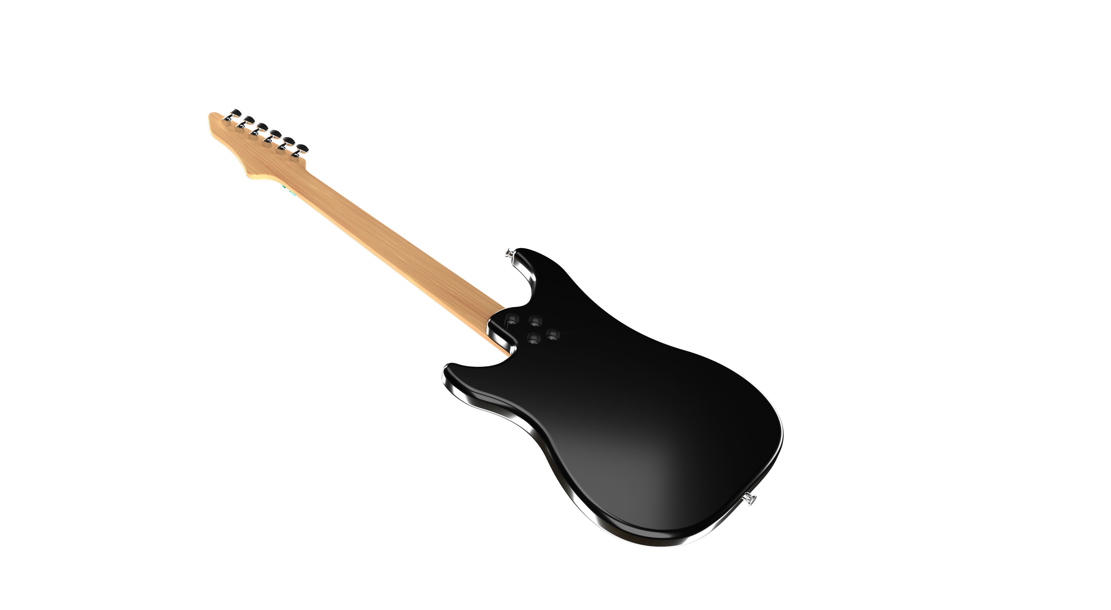 Fender Electric Guitar 3D model_5