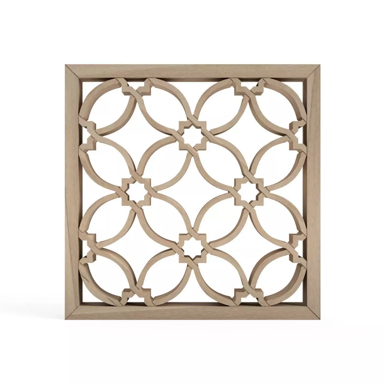 Hanashippo wooden wall panel with intricate design 3D print model